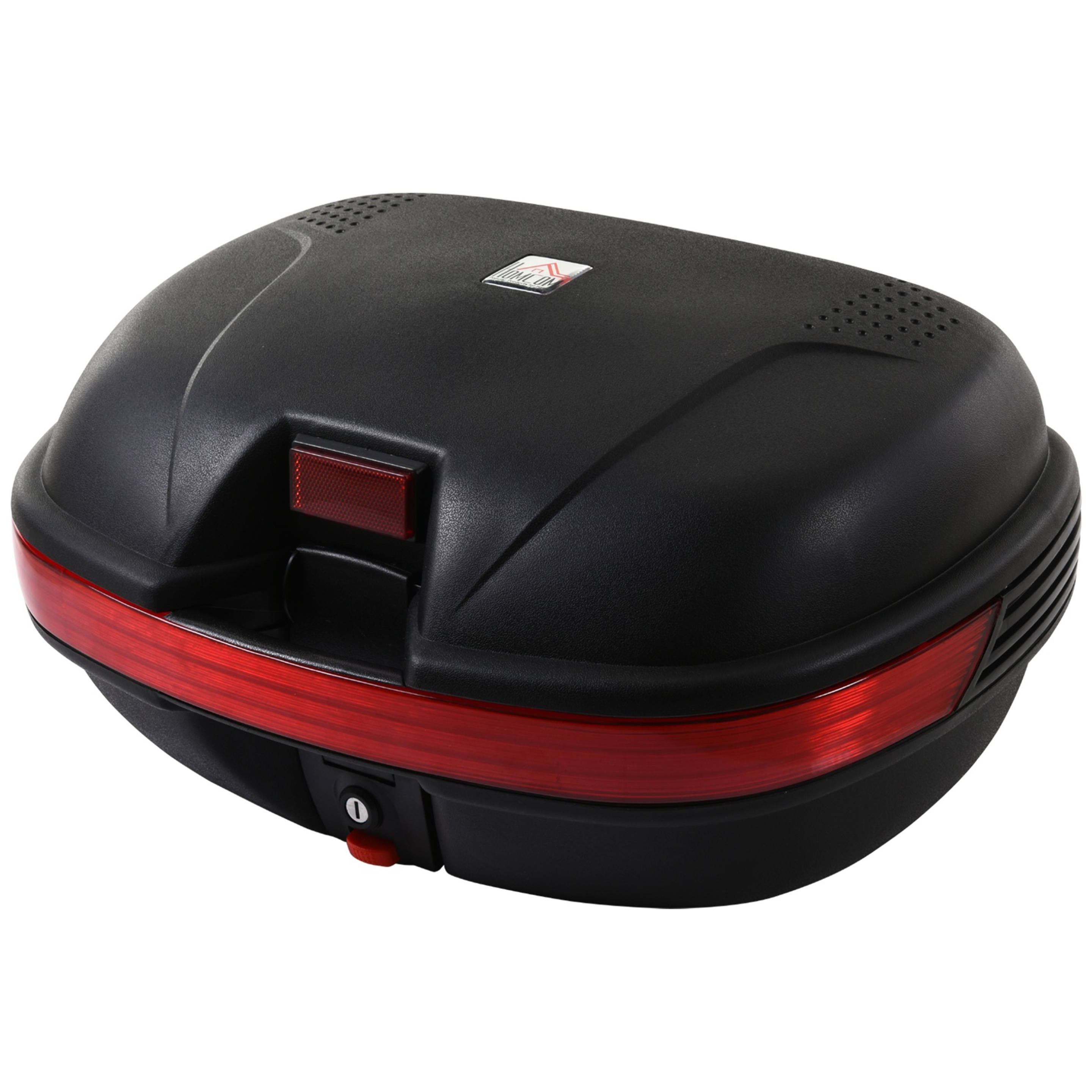 Homcom Universal Baúl De Moto Scooter Maleta Para 2 Cascos Medios Capacidad De 43 L Cerradura Con Do