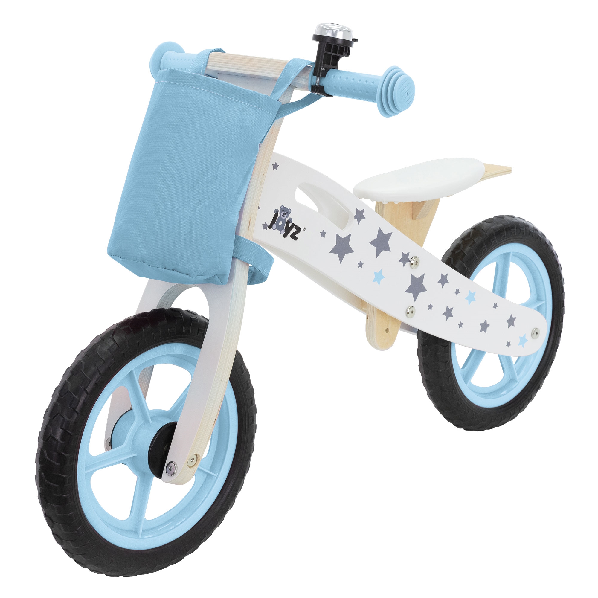 Bicicleta De Madera Joyz Para Niños A Partir De 2 Años Con Asiento Ajustable - azul - 