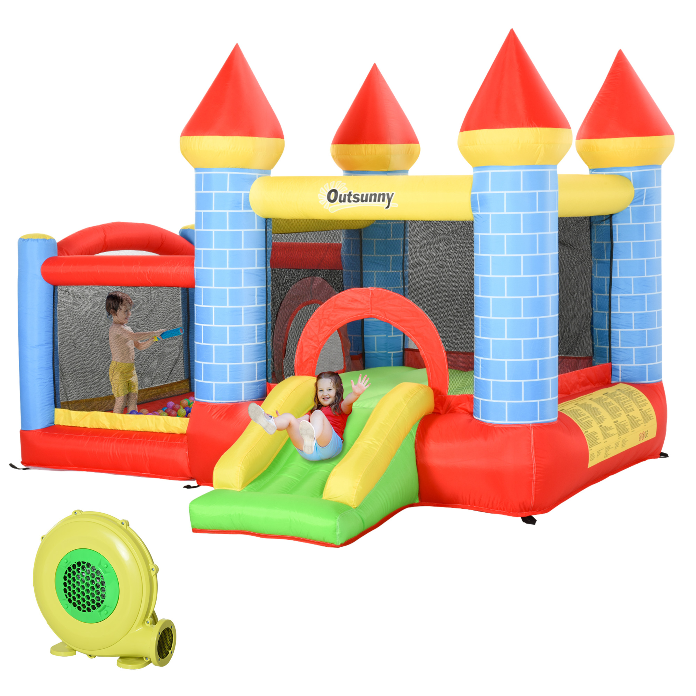 Castillo Inflable Outsunny 342-017v90