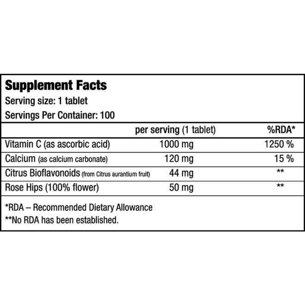 Vitamin C1000 100 Comprimidos  MKP