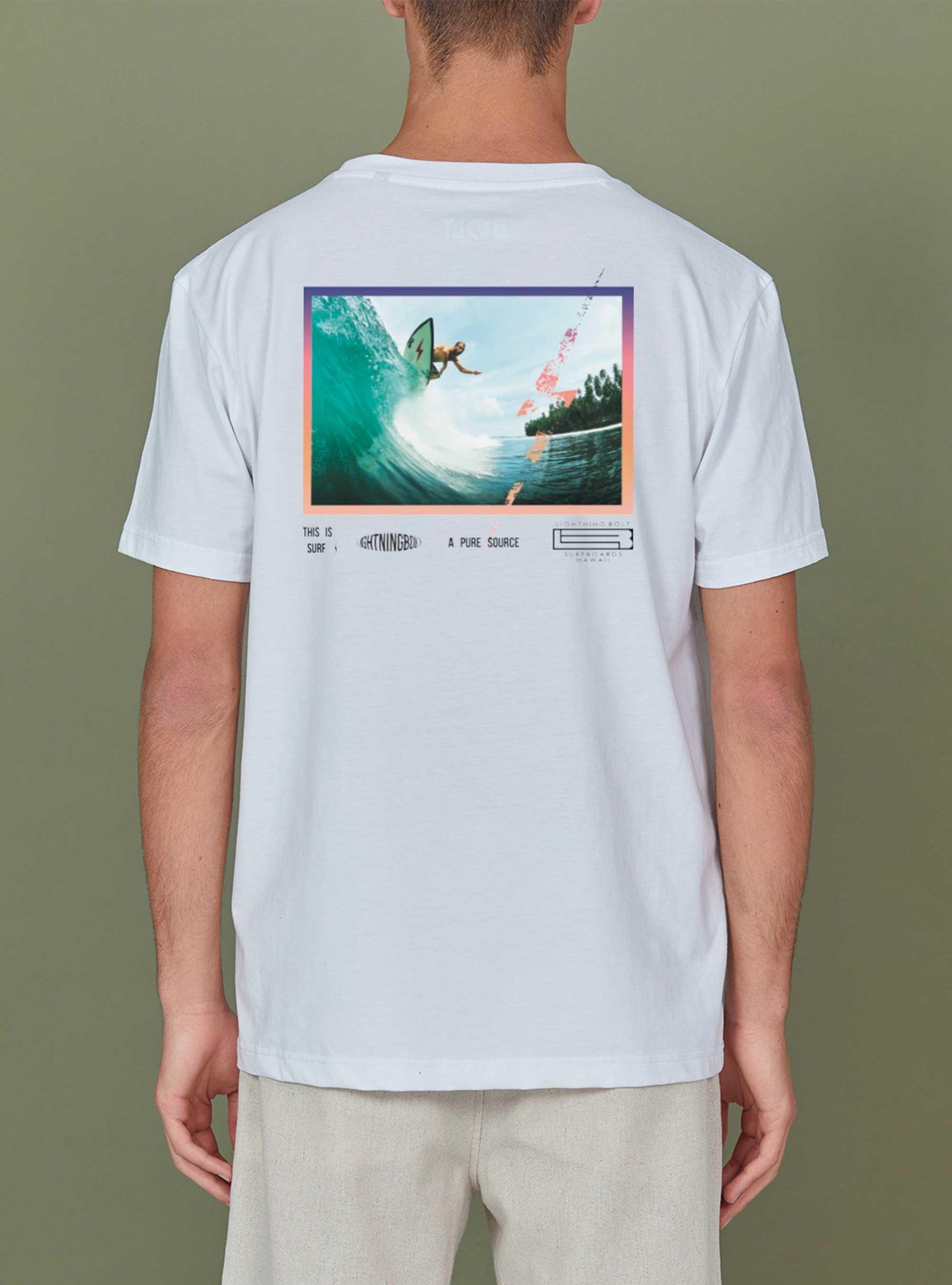 Camiseta De Manga Corta Lightning Bolt Surf Squad Tee - Confort Y Calidad Portuguesa  MKP
