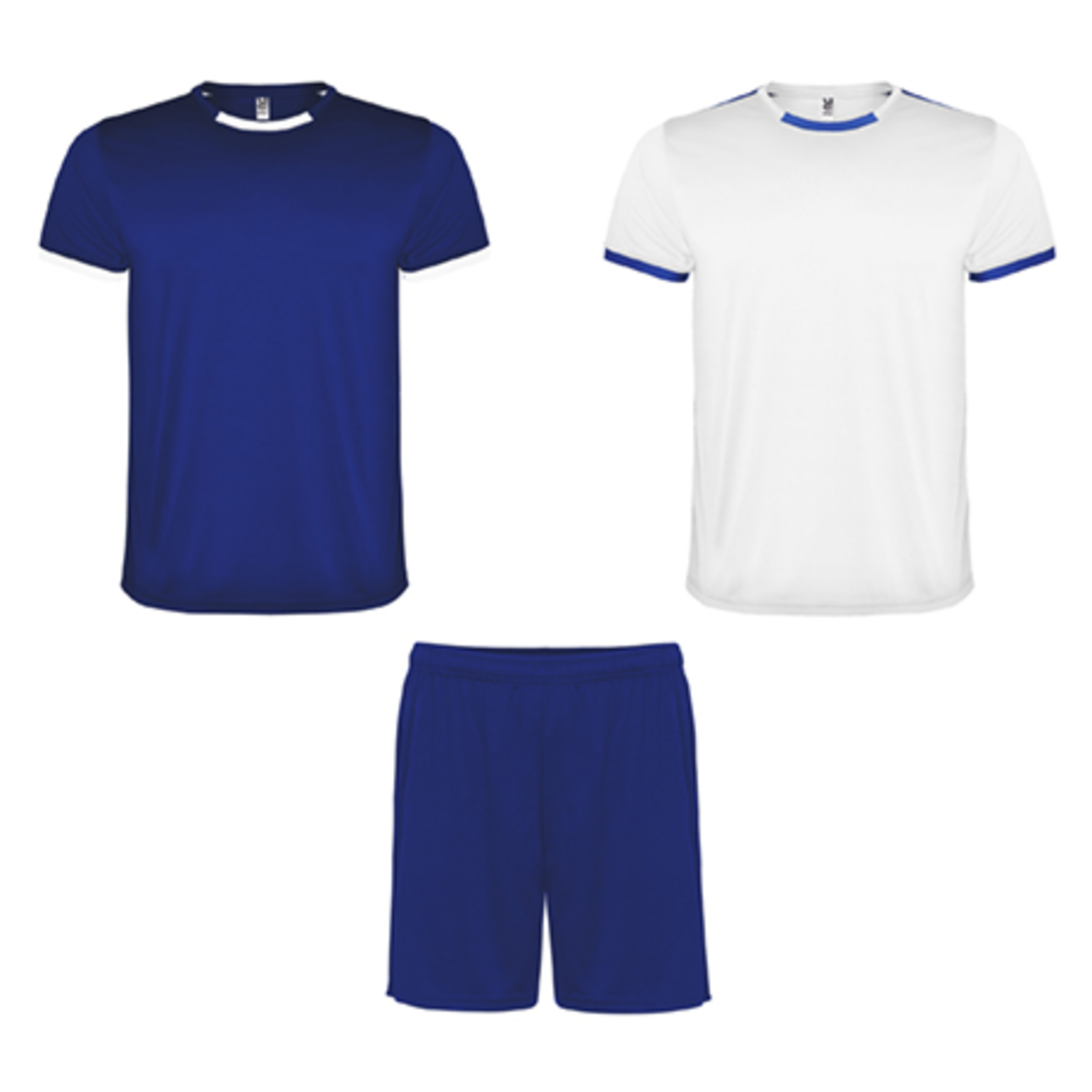 Conjunto Racing De 2 Camisetas Y 1 Pantalón - blanco-azul - 