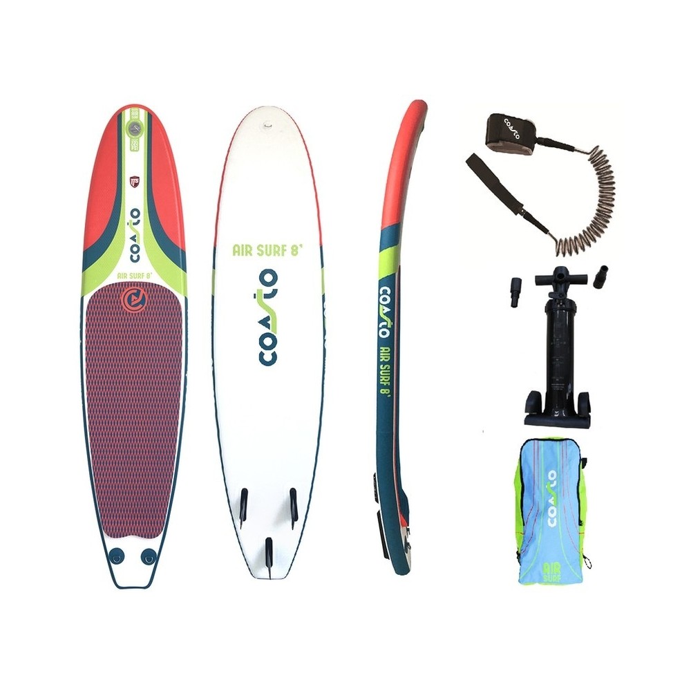 Tabla Surf Hinchable Coasto Airsurf 8' Con Quillas  Fijas - multicolor - 