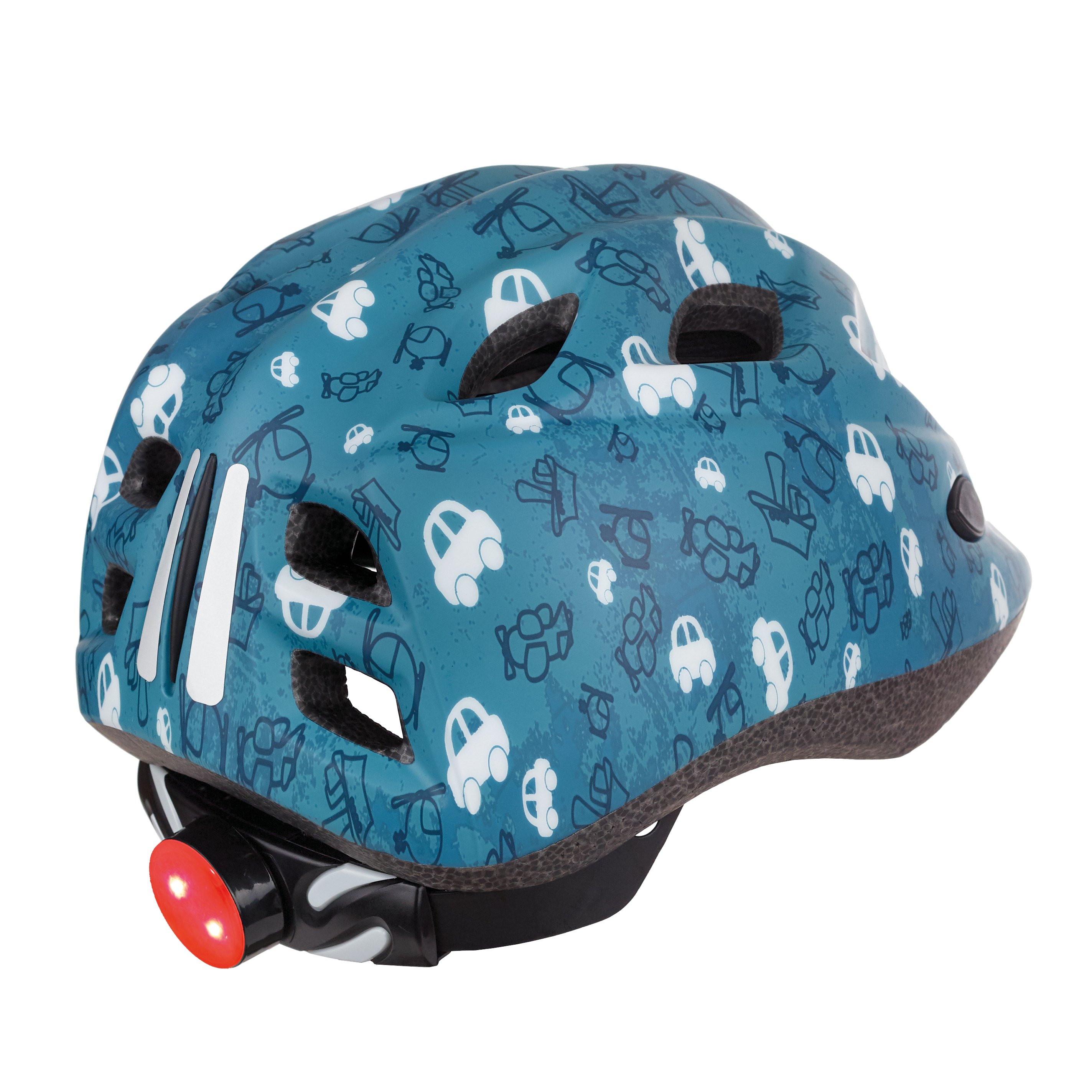 Capacete Polisport Kids Luz Led Fun Trip