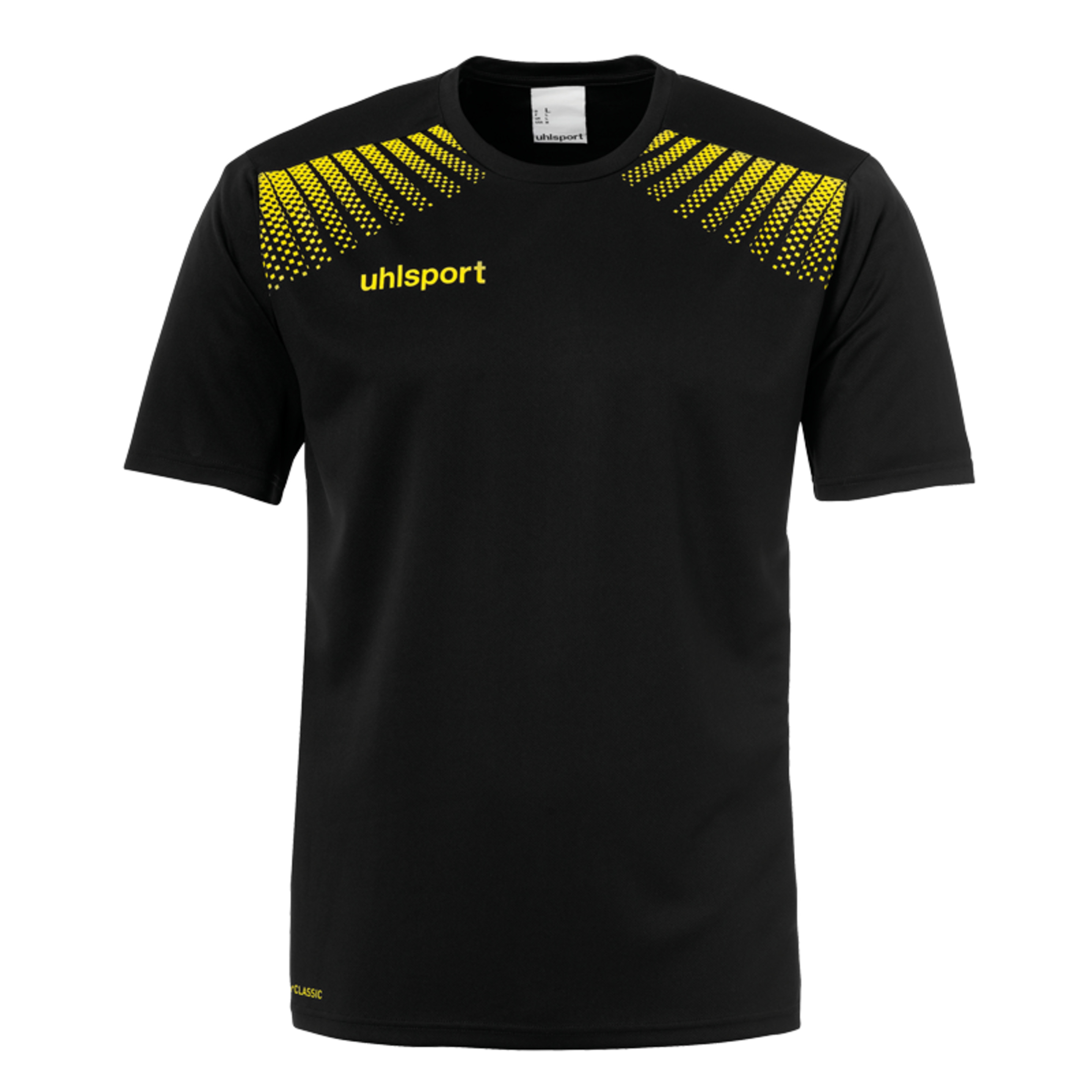 Goal Polyester Training T-shirt Negro/lima Amarillo Uhlsport - negro-amarillo - 