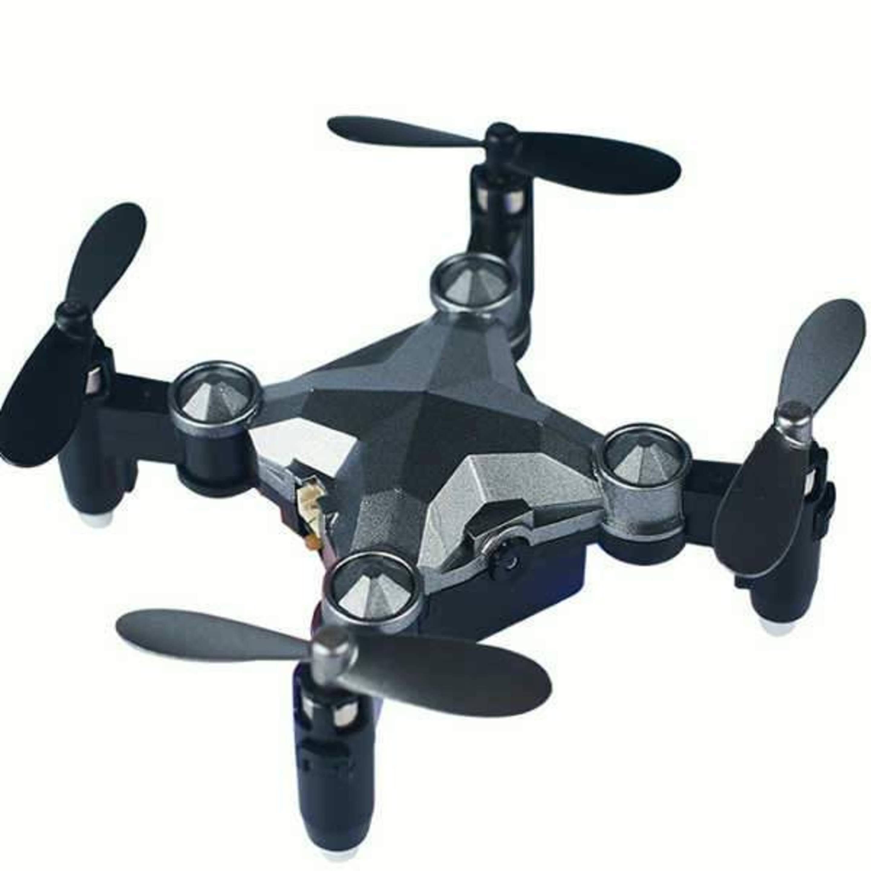 Mini Drone Dobrável Com Câmara 480p, Com Botão De Retorno E Luzes Led Noturnas - gris - 