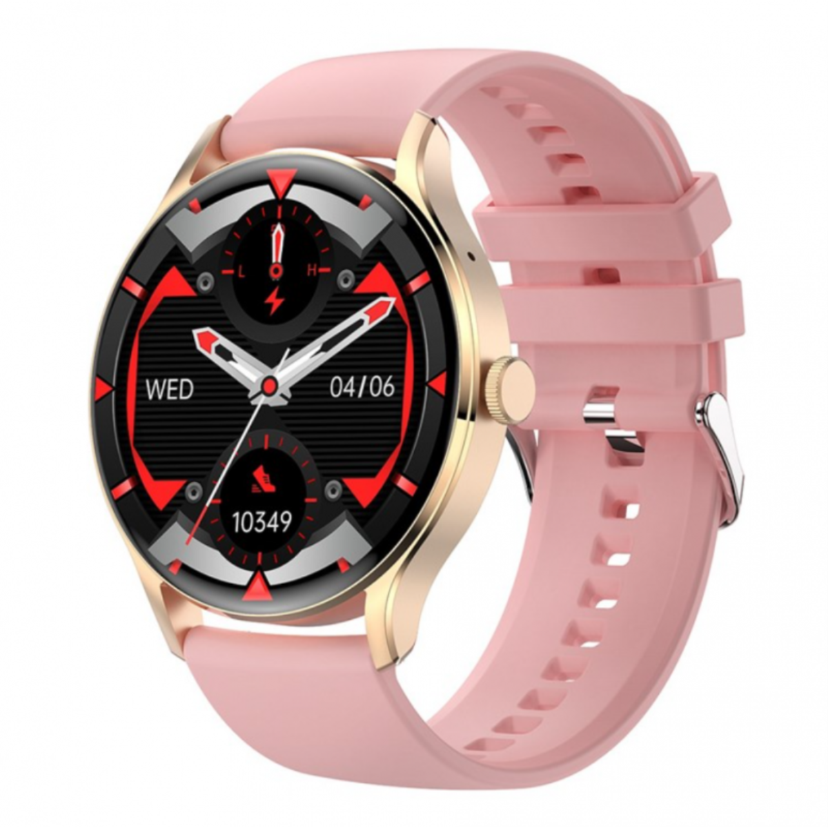 Relógio Inteligente Sw-hk33 Relógio Inteligente Para Homens E Mulheres, Com Chamadas E Notificações Pink Smartek