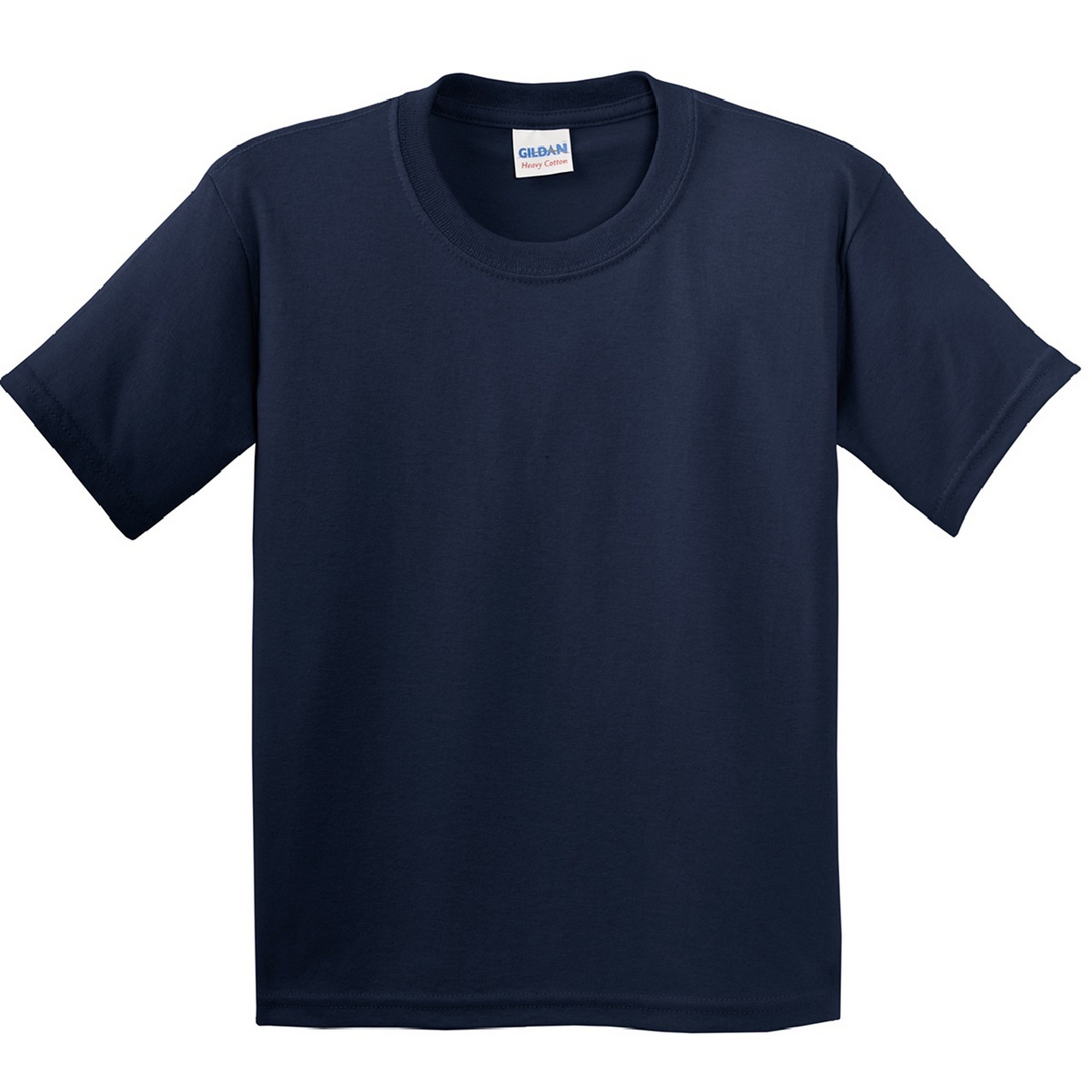 Camiseta Básica De Manga Corta Con Algodón Grueso (paquete De 2) - azul-marino - 