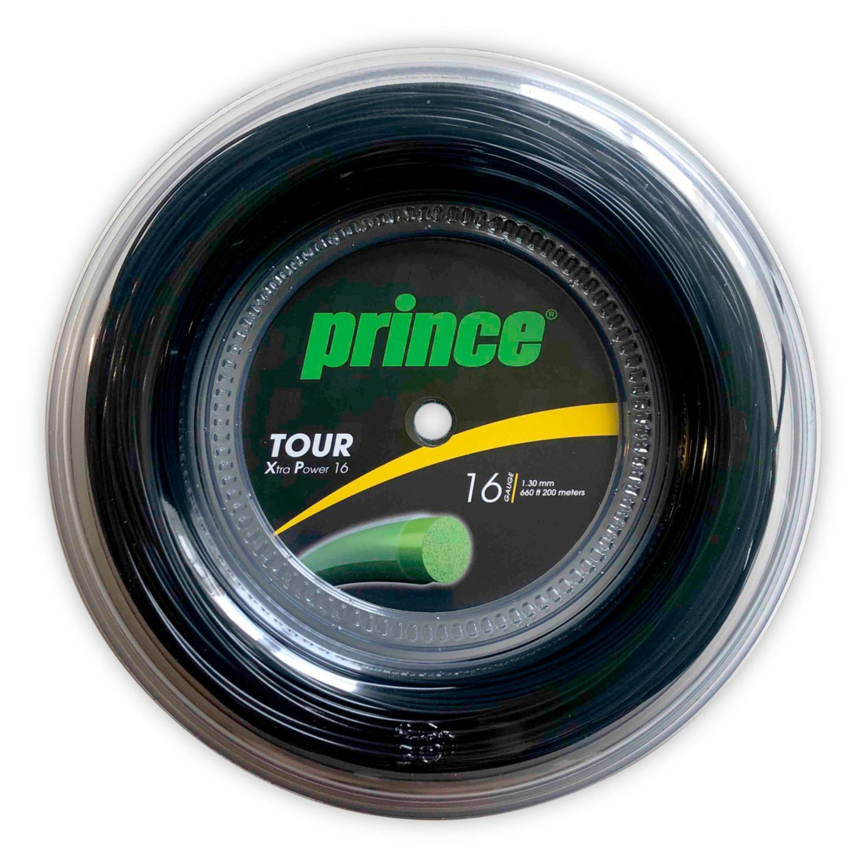 Cordaje De Tenis Prince Tour Xp 16 (1.30 Mm) (200m) - negro - 