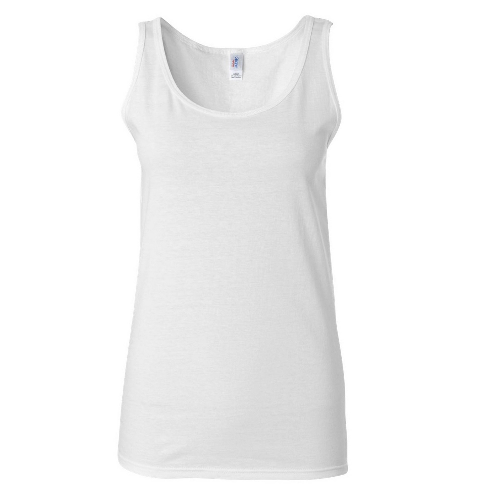 Camiseta De Tirantes Larga Gildan - blanco - 