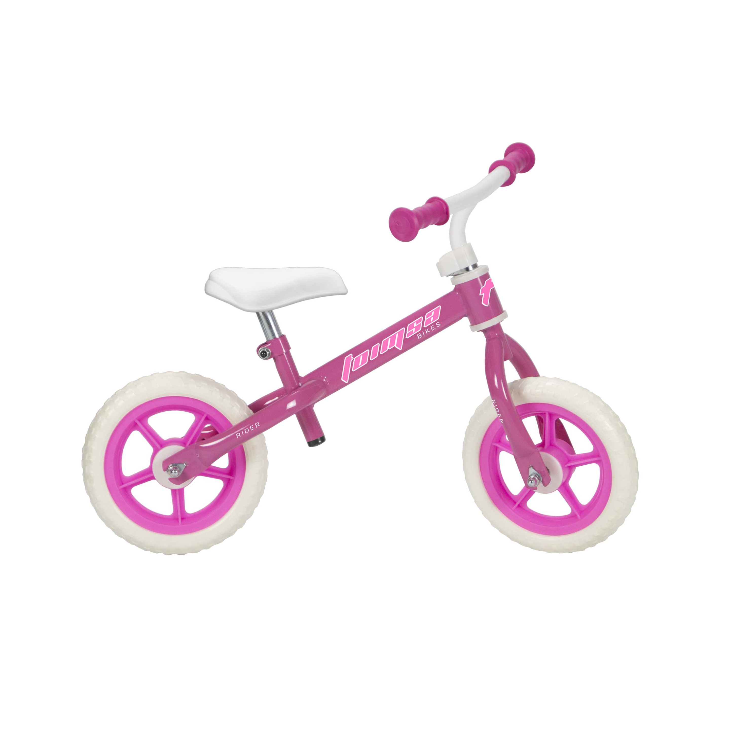 Bicicleta Rider 10" Fantasy Sem Pedais Toimsa - rosa - 