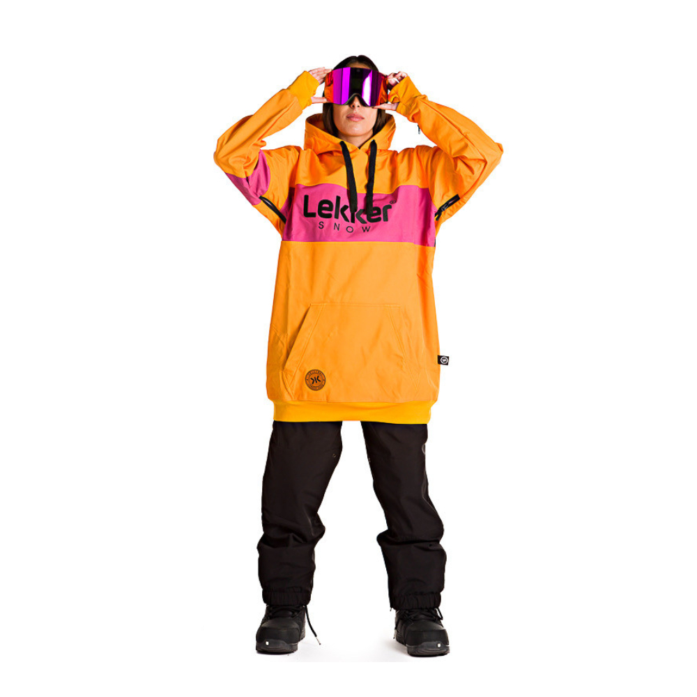 Sudadera Snowboard Lekker Snow 10k Vulcano Magma - naranja-rojo - 