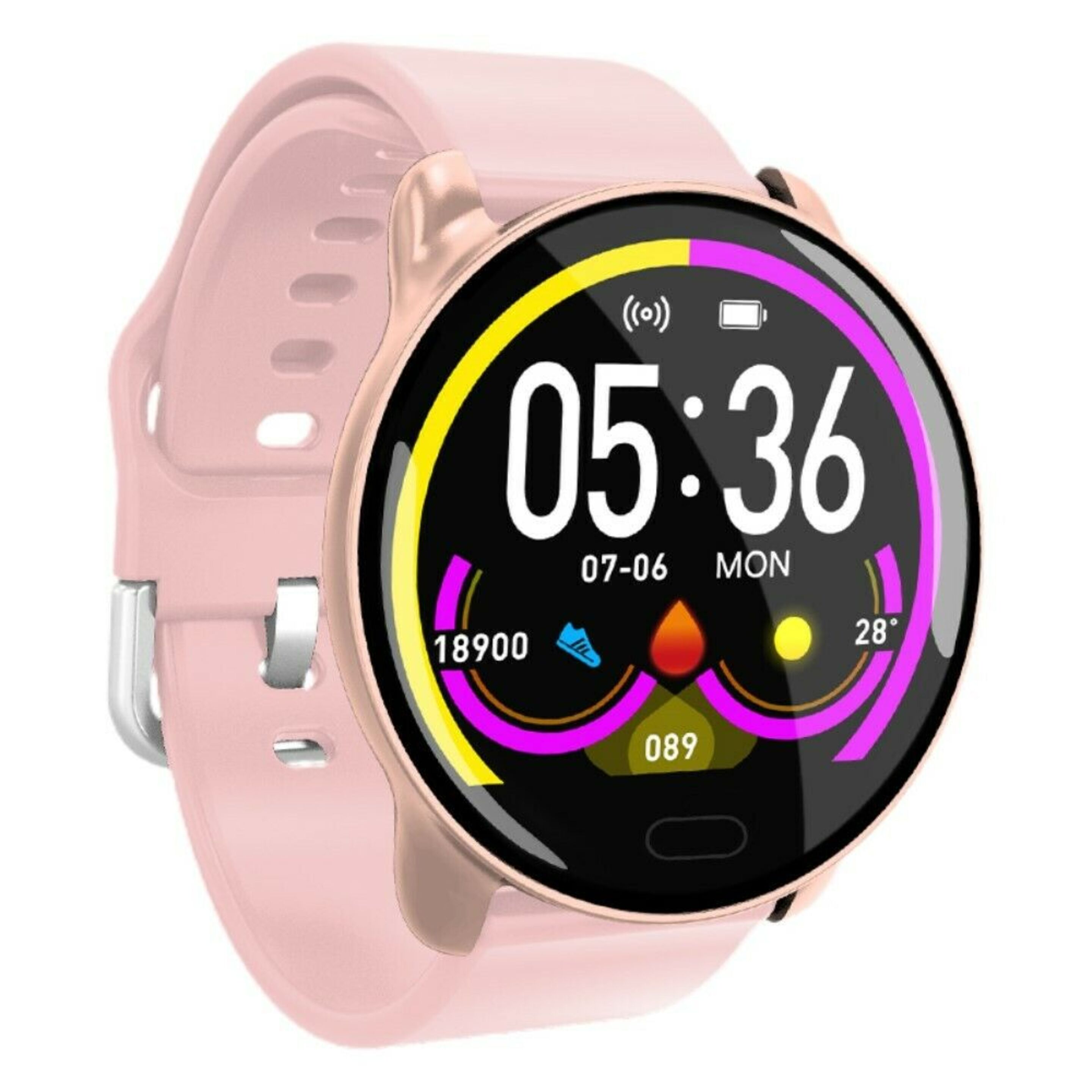 Smartwatch Ip67 Bt K9 Multifunción Para Android /ios Rosa