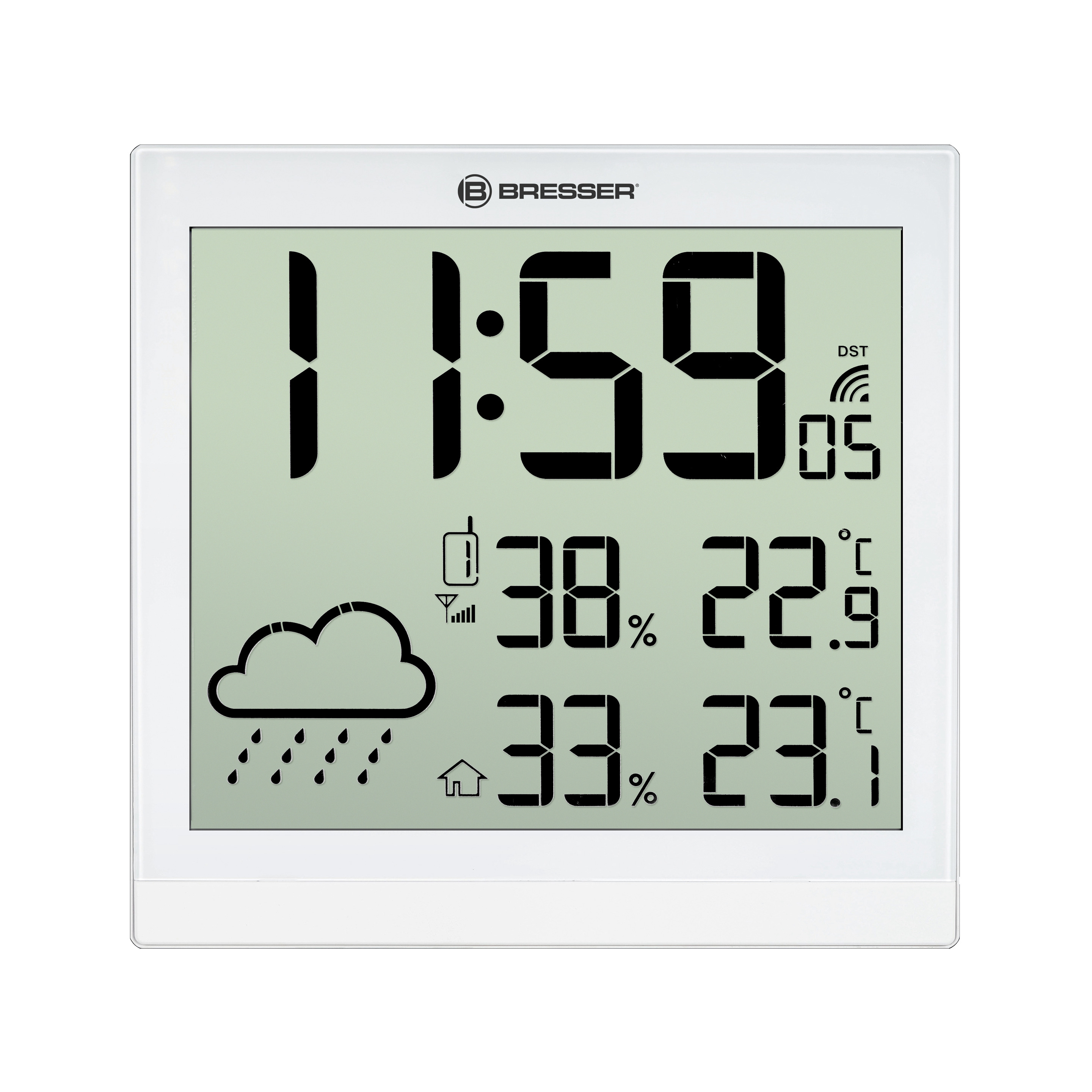 Estación Meteorológica Bresser Temeotrend Jc Lcd - Blanco