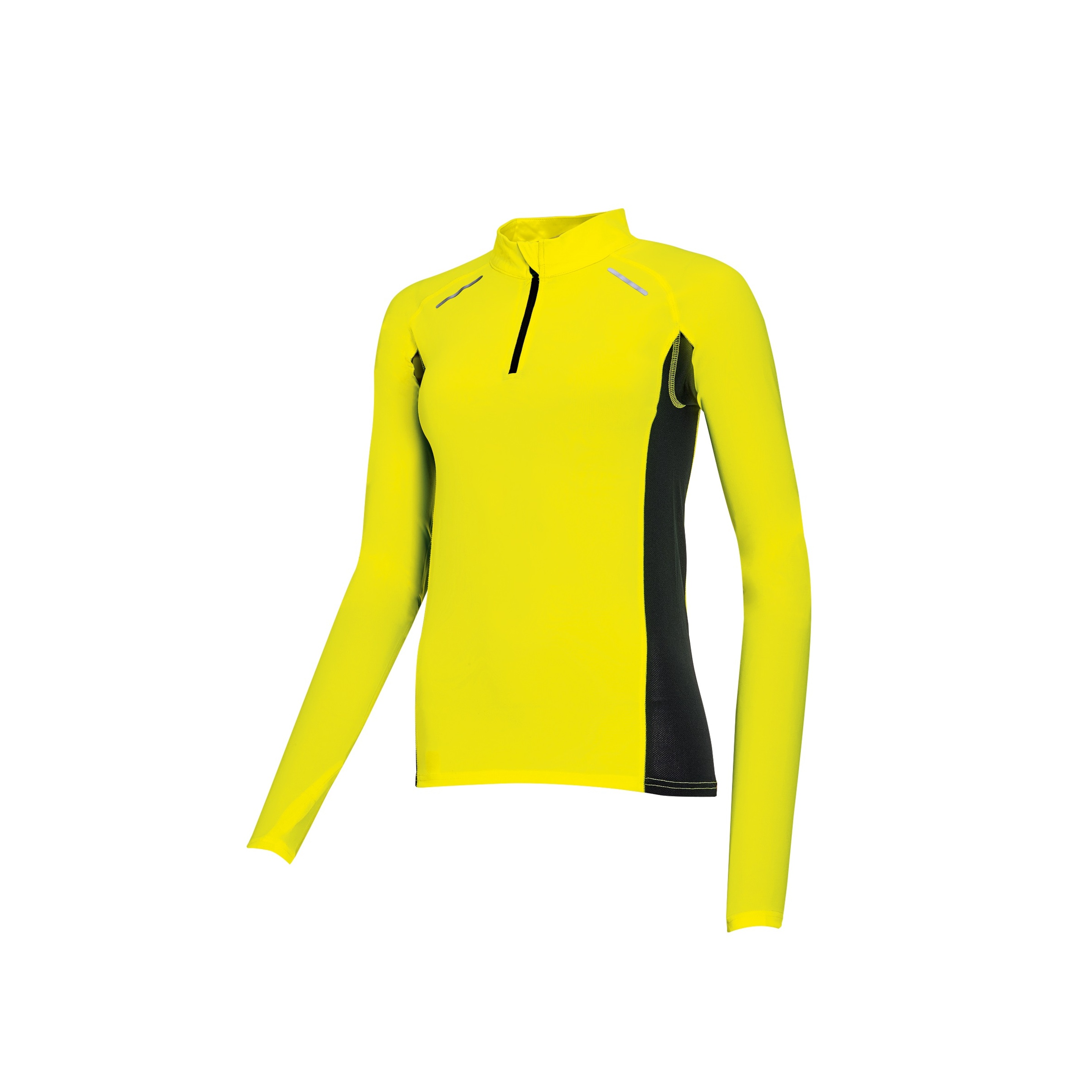 Camiseta Entallada Sols - Amarillo Fluor - Running Mujer  MKP