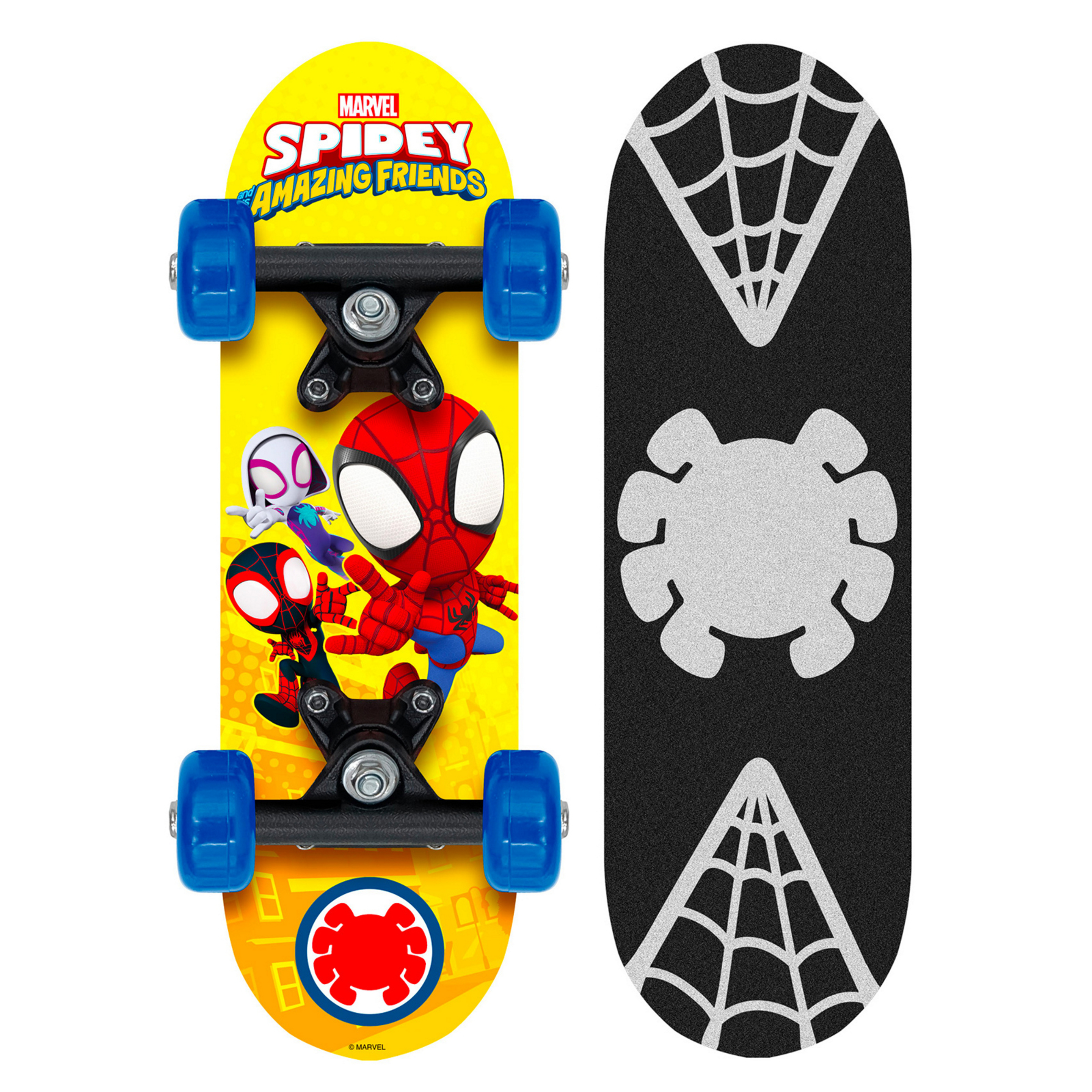Mini Skateboard Spider-man 17 X 5 Pulgadas - amarillo - 