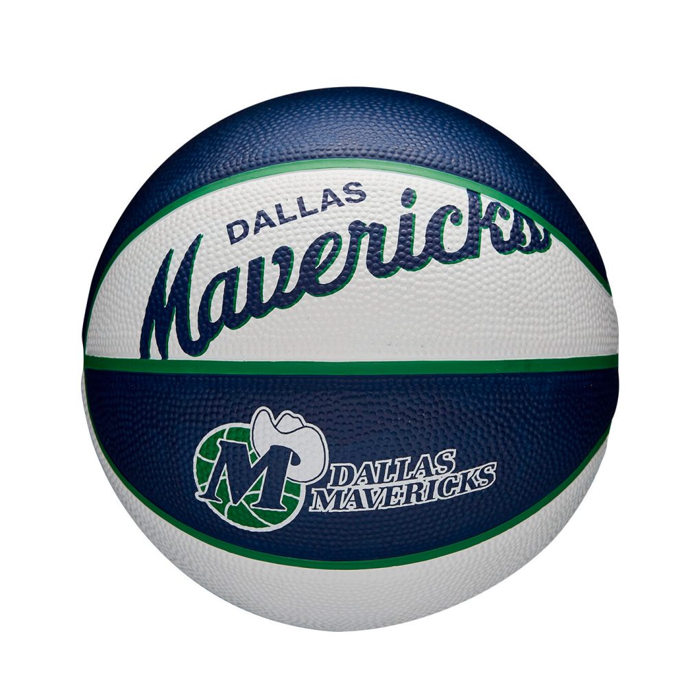Mini Bola De Basquetebol Wilson Nba Team Retro – Dallas Mavericks