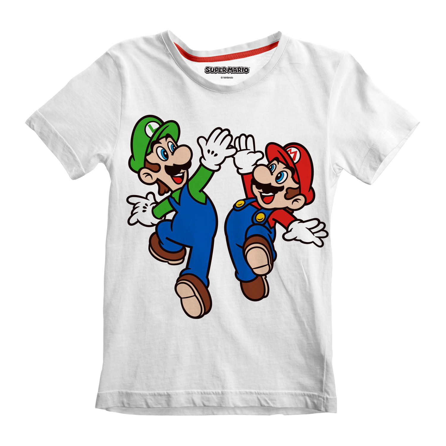 Camiseta De Manga Corta Infantil Super Mario Mario And Luigi