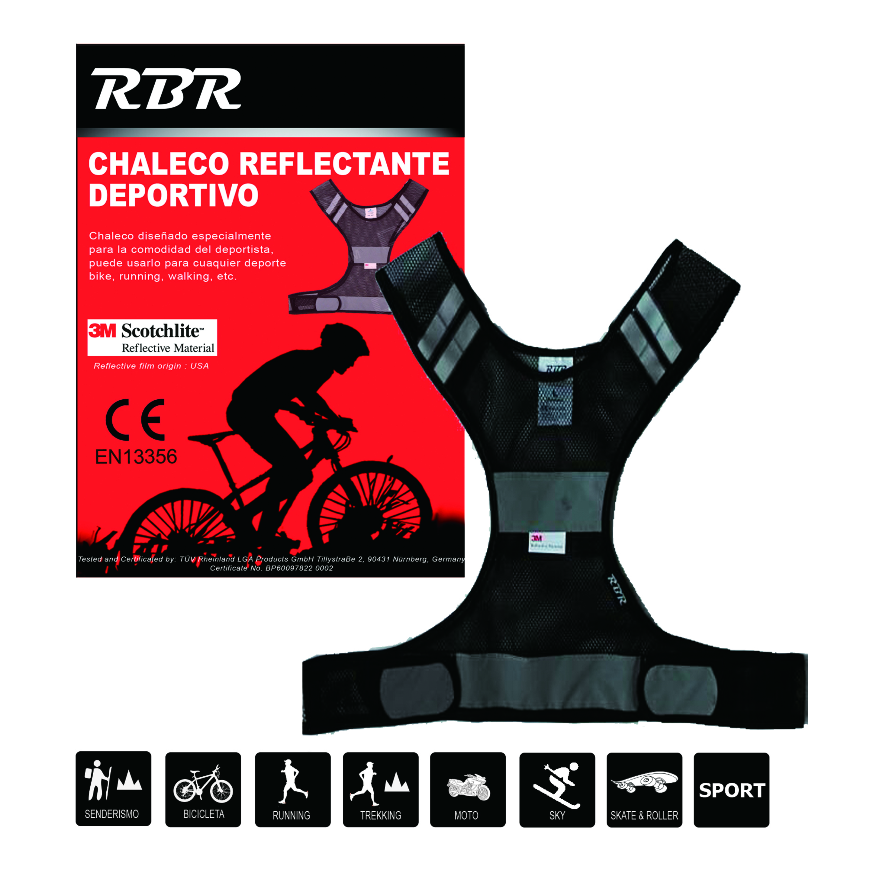 Chaleco Reflectante 3m Scothlite Negro