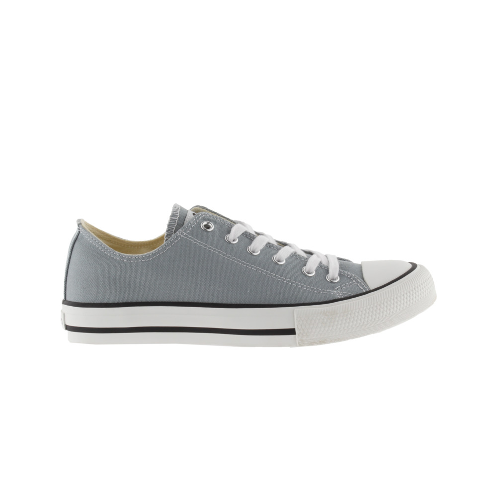 Zapatillas De Lona Victoria Tribu Con Cordones Blancos - azul-gris - 