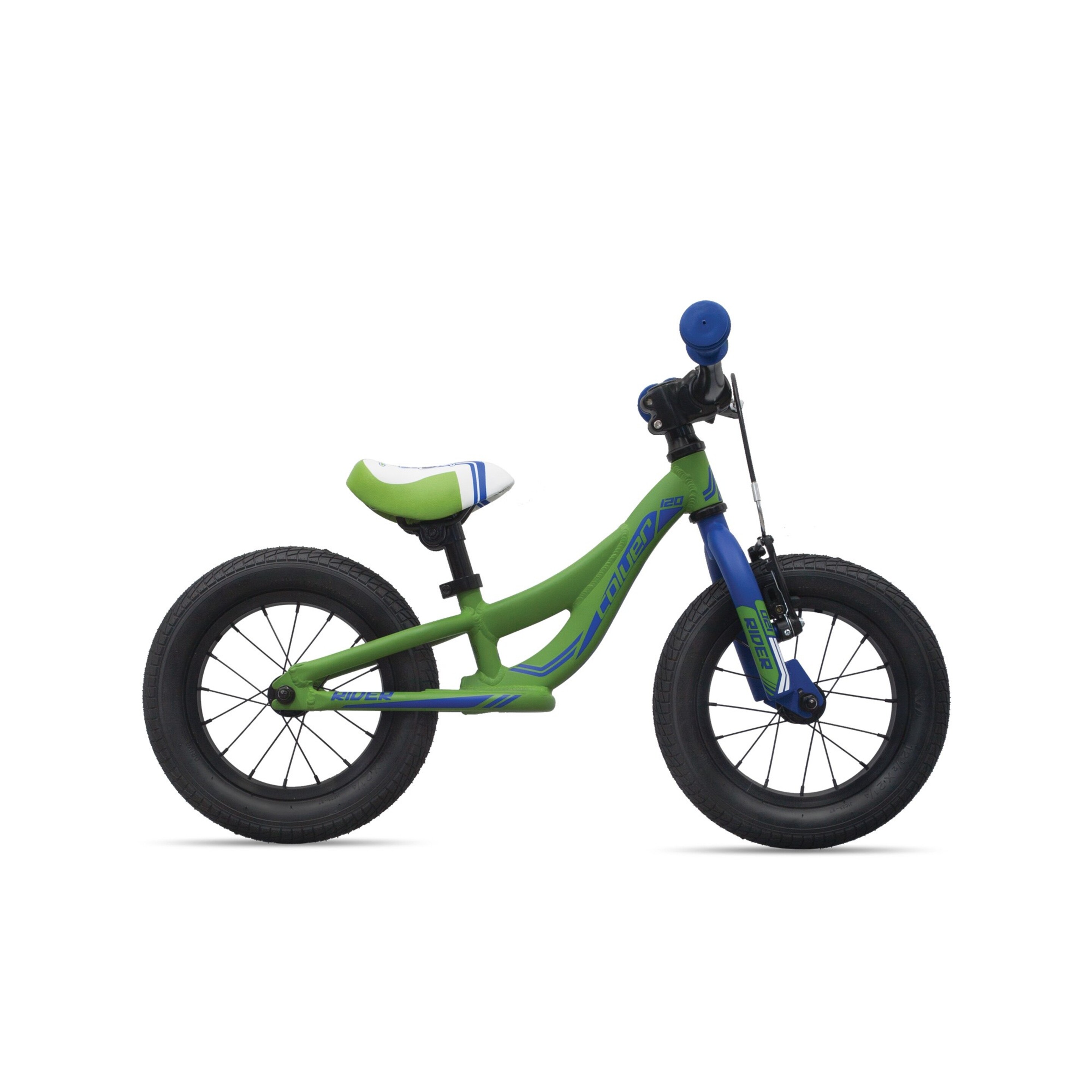 Bicicleta Coluer Raider 12" Verde/azul Sin Pedale