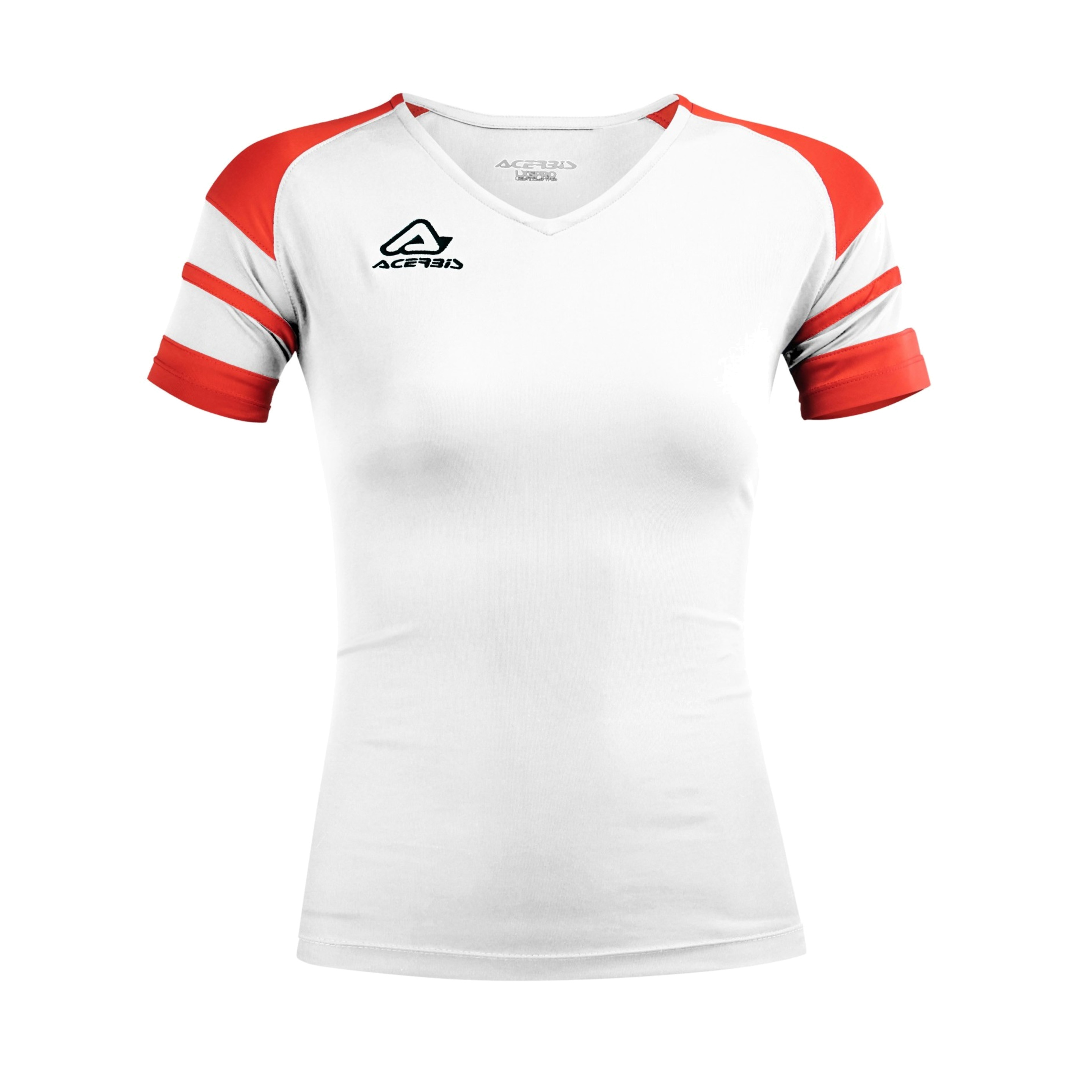 Camiseta Acerbis Kemari Manga Corta (Mujer) - blanco-rojo - 