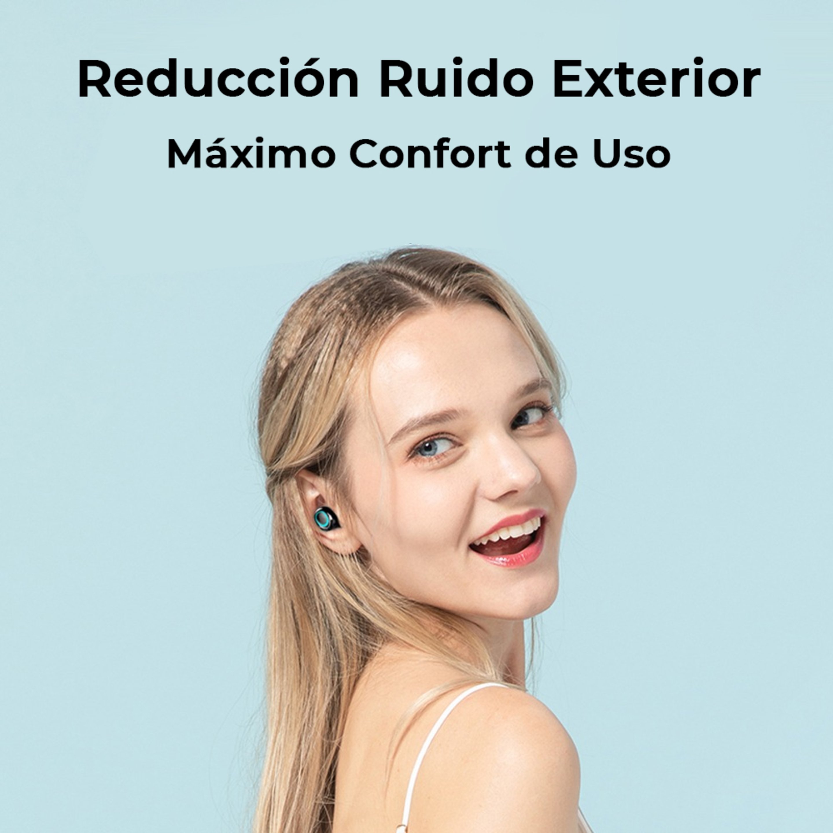 Mini Auriculares Bluetooth E-nuc Tws-s11 - Blanco/Azul  MKP