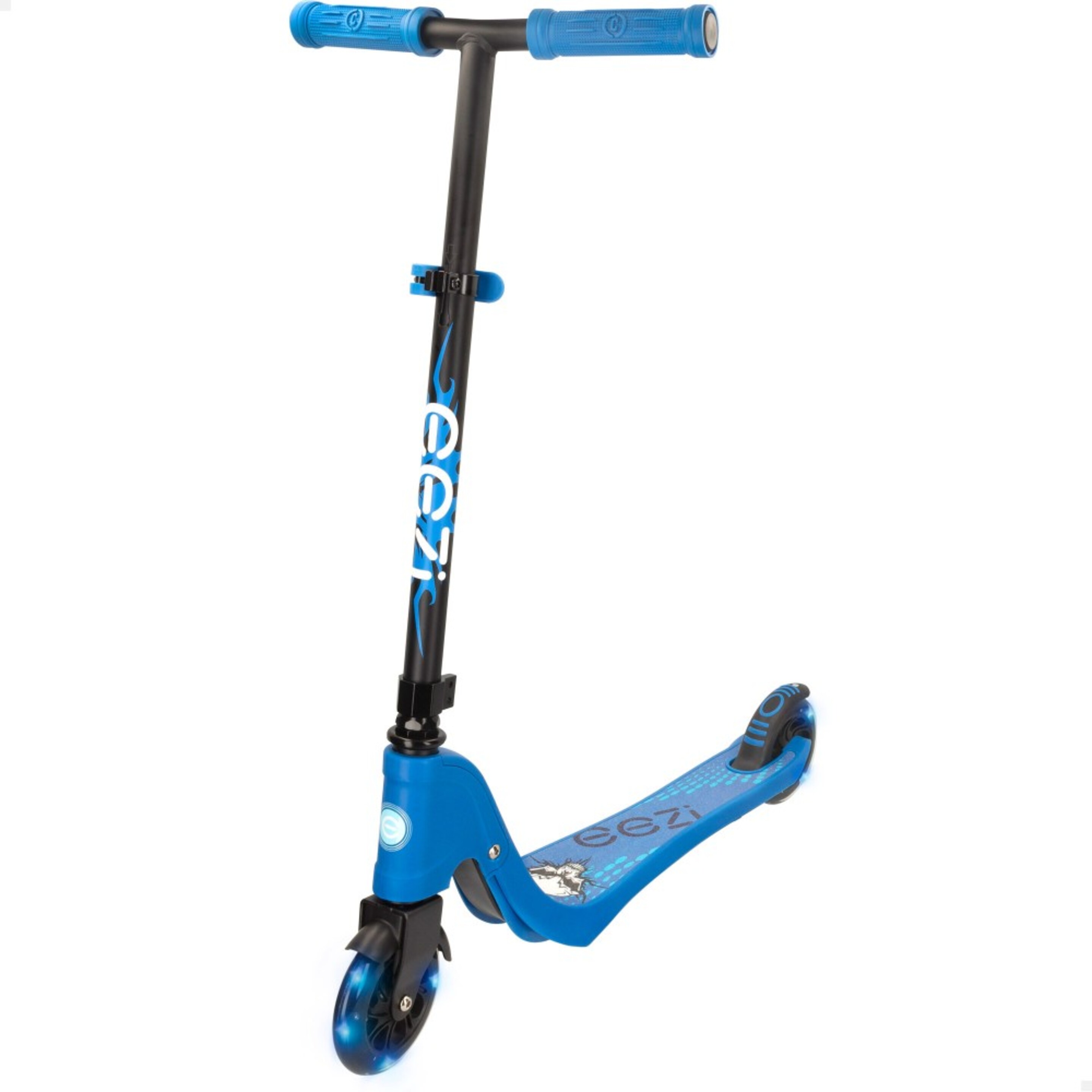 Scooter De 2 Rodas Com Luzes Azul Eezi - azul - 