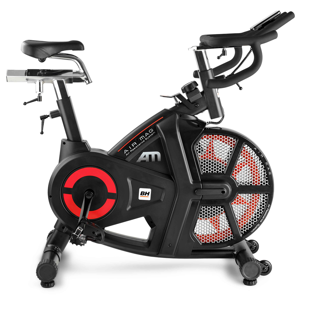 Bicicleta Indoor Bh Fitness Airmag H9120 - negro-rojo - 