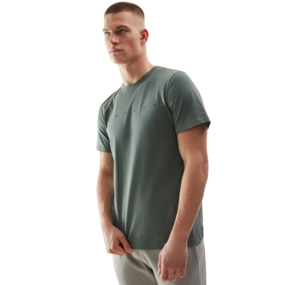 T-shirt De Homem Com Estampado De Algodão 4f Ttshm1283. Khaki