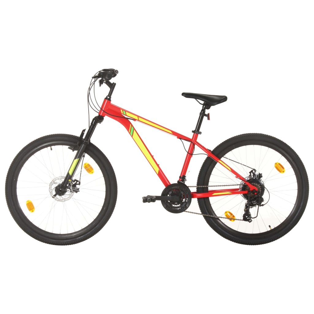 Bicicleta Montaña Vidaxl 21 Vel 27,5 " 38cm - rojo - 