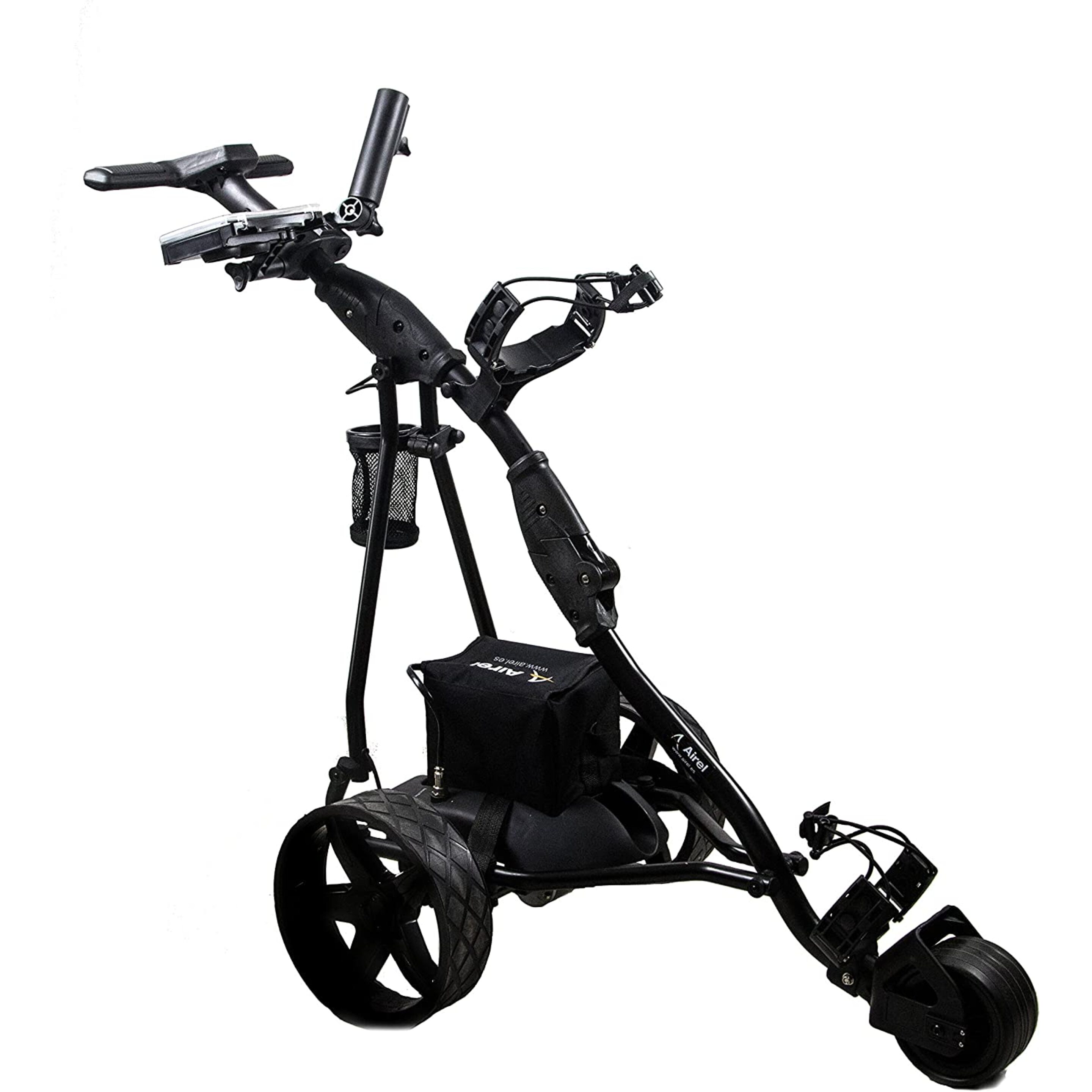 Airel Carrito De Golf Eléctrico Plegable | Carro Golf 3 Ruedas | Golf Trolley-negro