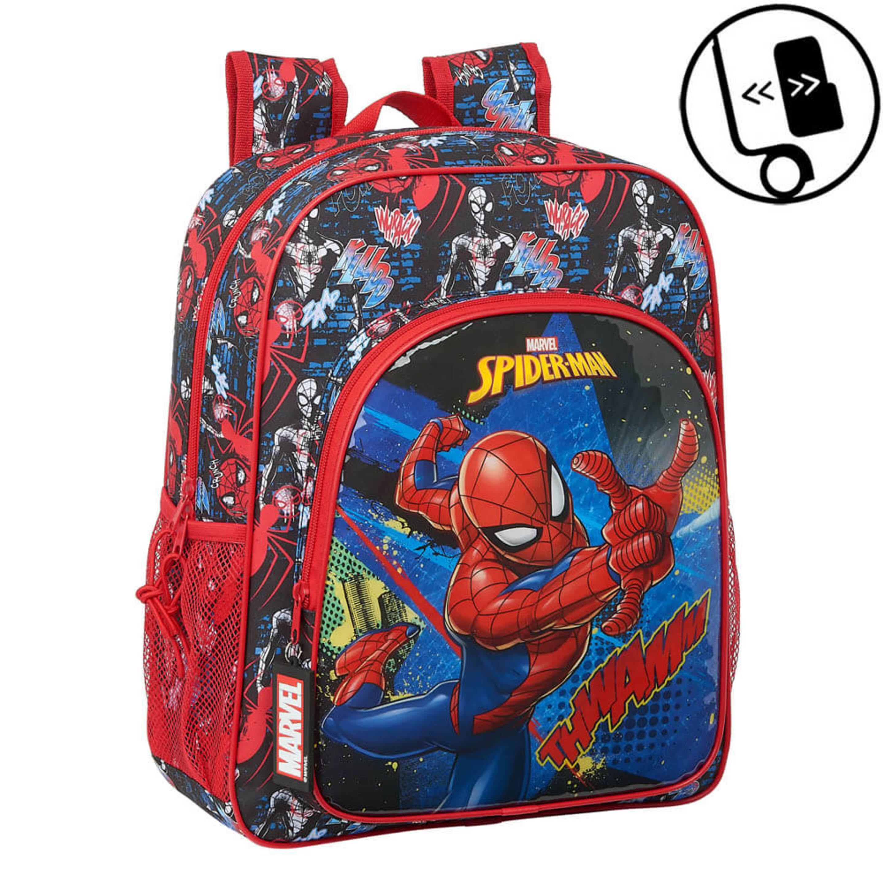 Mochila Adaptable Spiderman Go Hero Junior