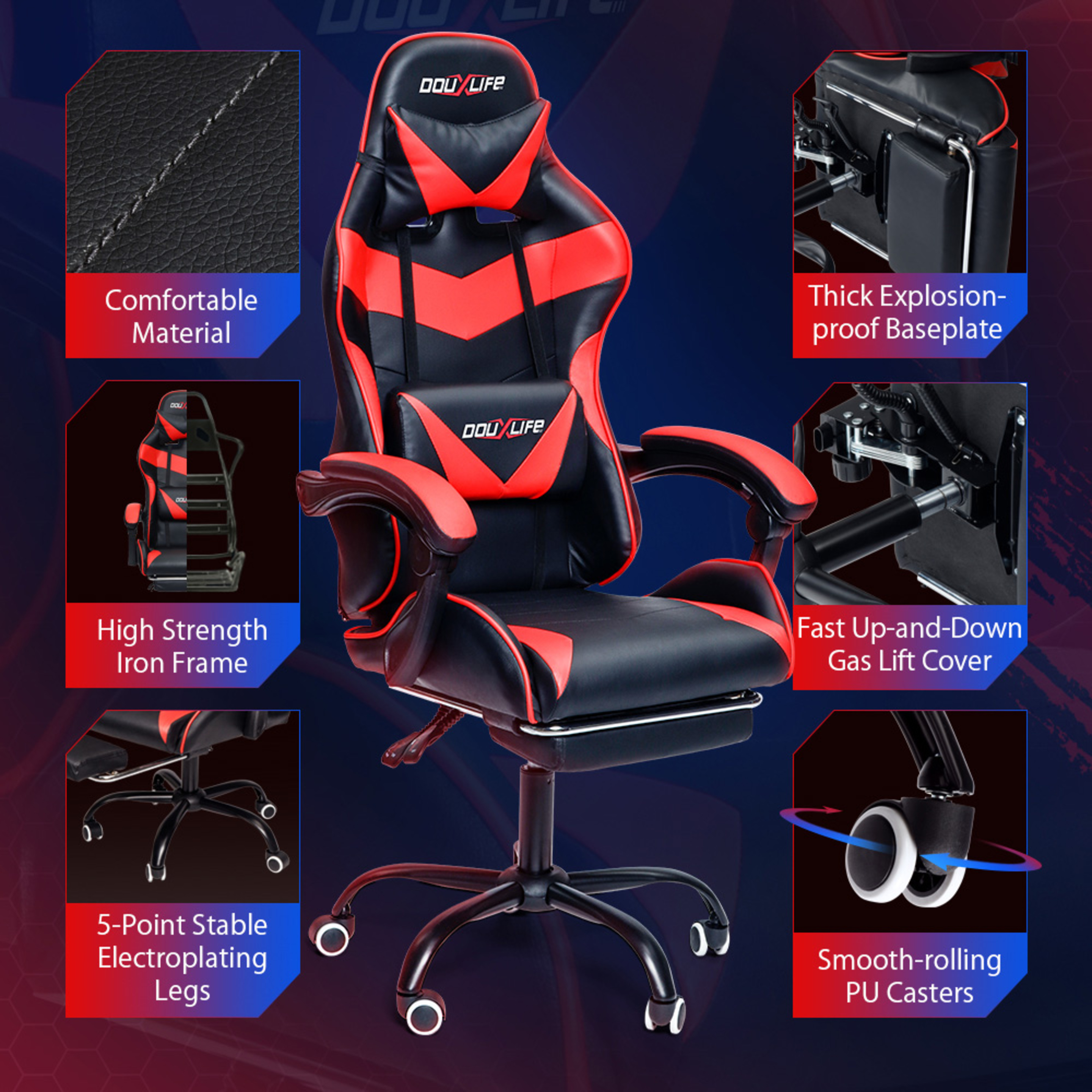 Silla De Gaming Douxlife Gc-rc02 (Max.150kg)