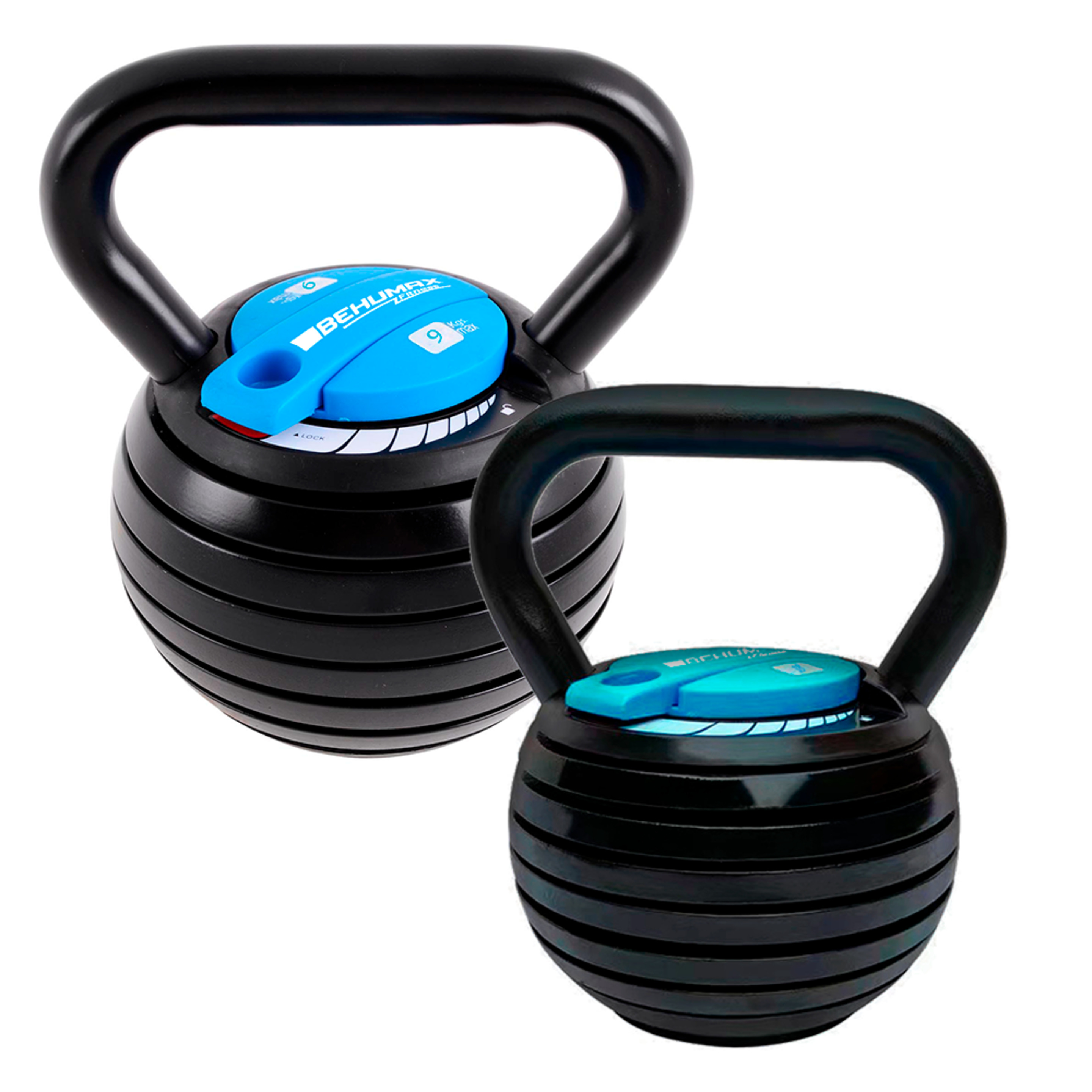 Pack 2 Pesas Rusas Kettlebell Behumax 9kg