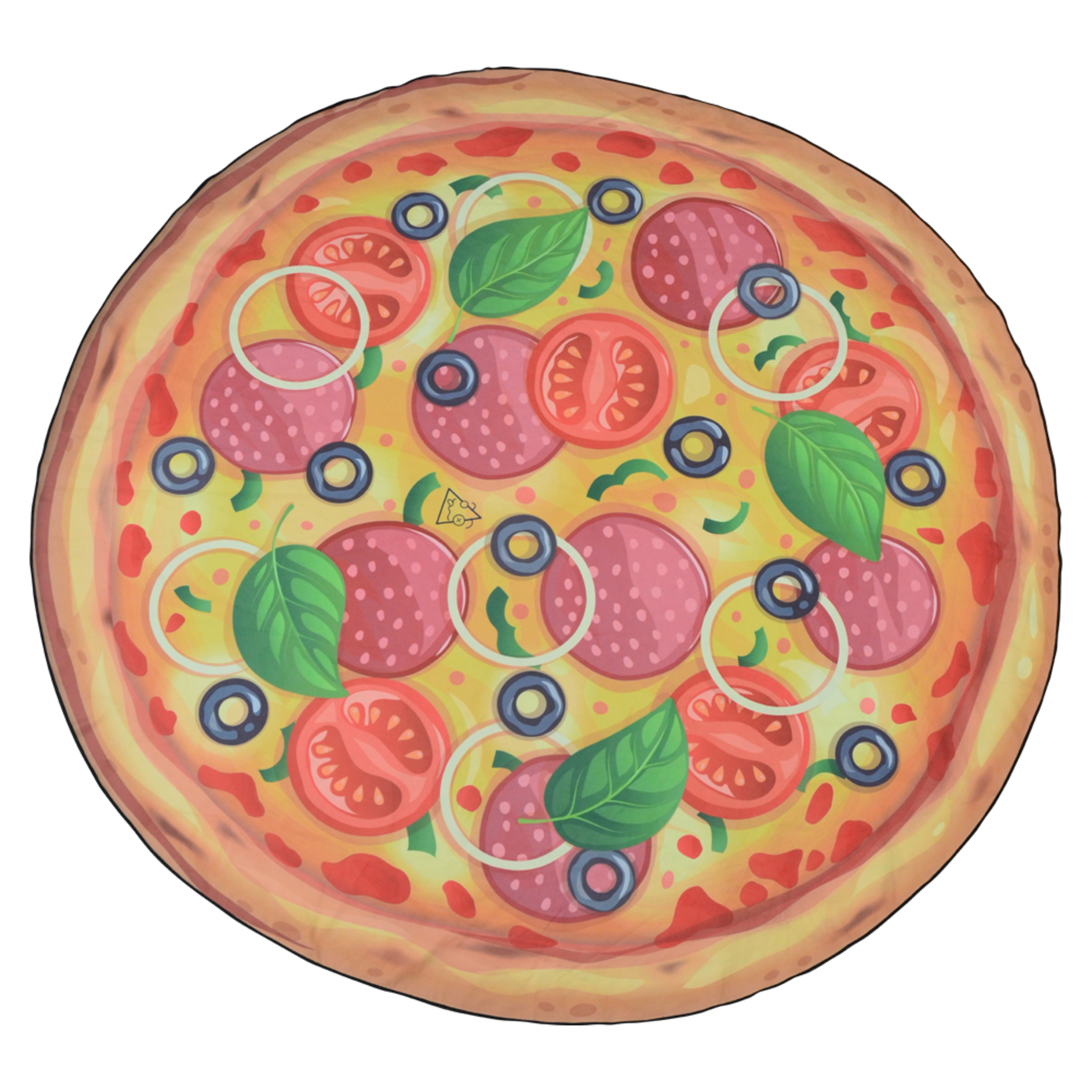 Toalha Be Crazy Pizza - Laranja Apricot - Ficar louco | Sport Zone MKP