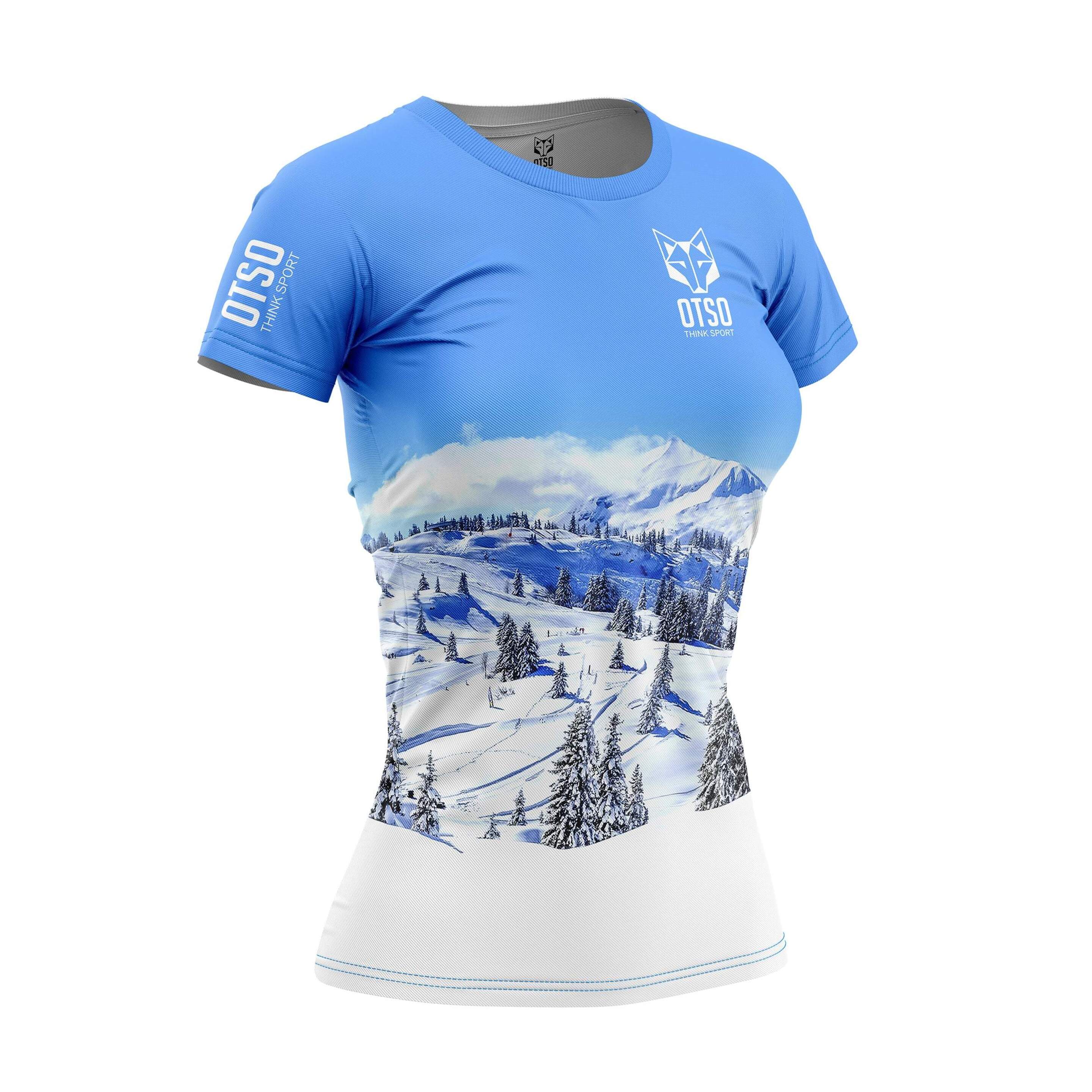 Camiseta Manga Corta Snow Forest - azul  MKP
