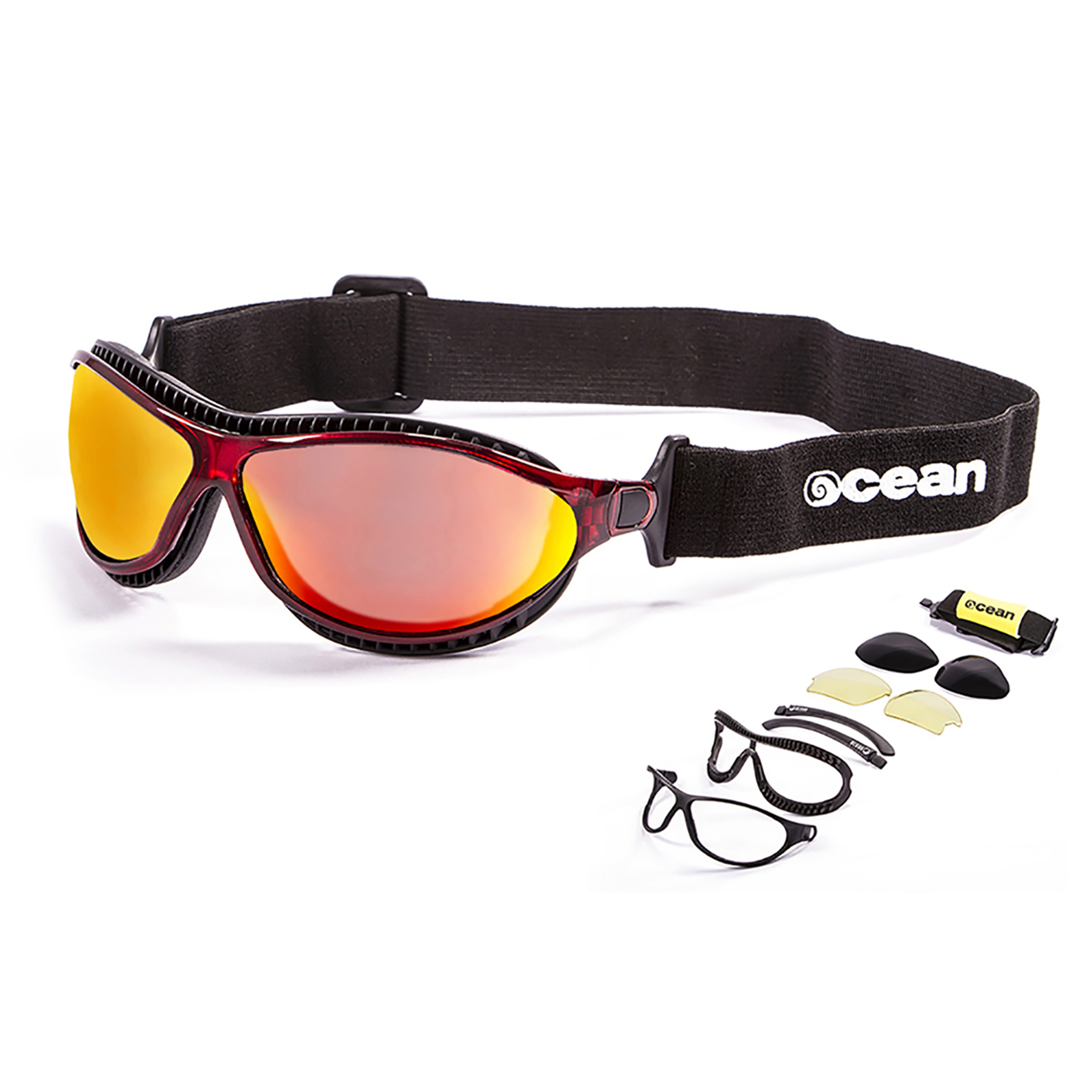 Gafas De Sol Técnicas Para La Práctica De Deportes De Agua Tierra De Fuego Ocean Sunglasses - Rojo  MKP