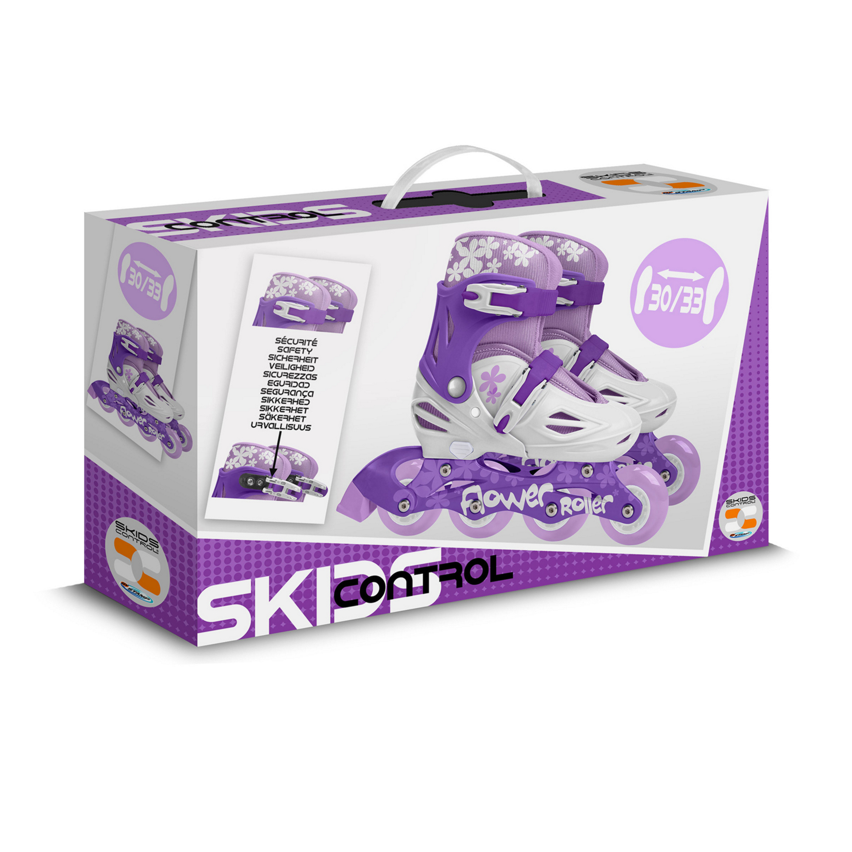 Patines En Linea 4 Ruedas Skids Control Tamaño 30-33