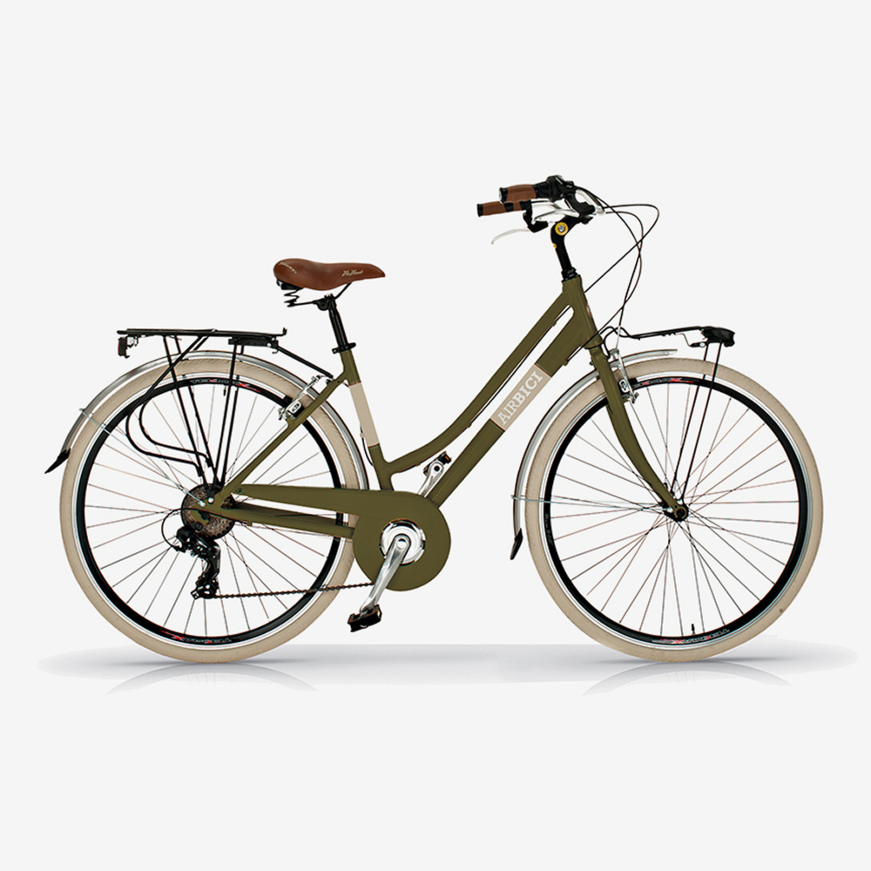 Bicicleta De Ciudad Airbici 605 Elegance - Verde - Vintage, paseo, ciudad  MKP