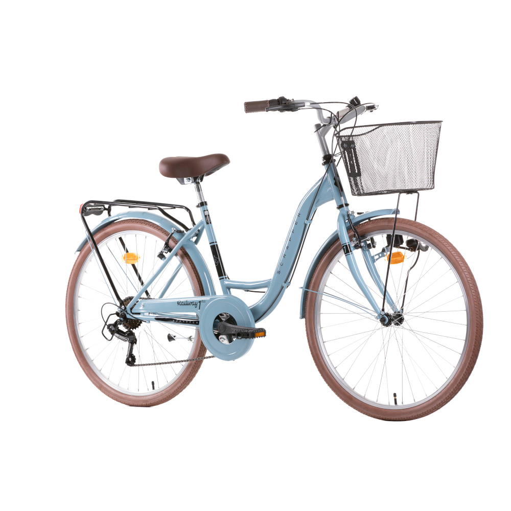 Scrapies City Bike 26” Roda 6 Velocidades Azul Claro