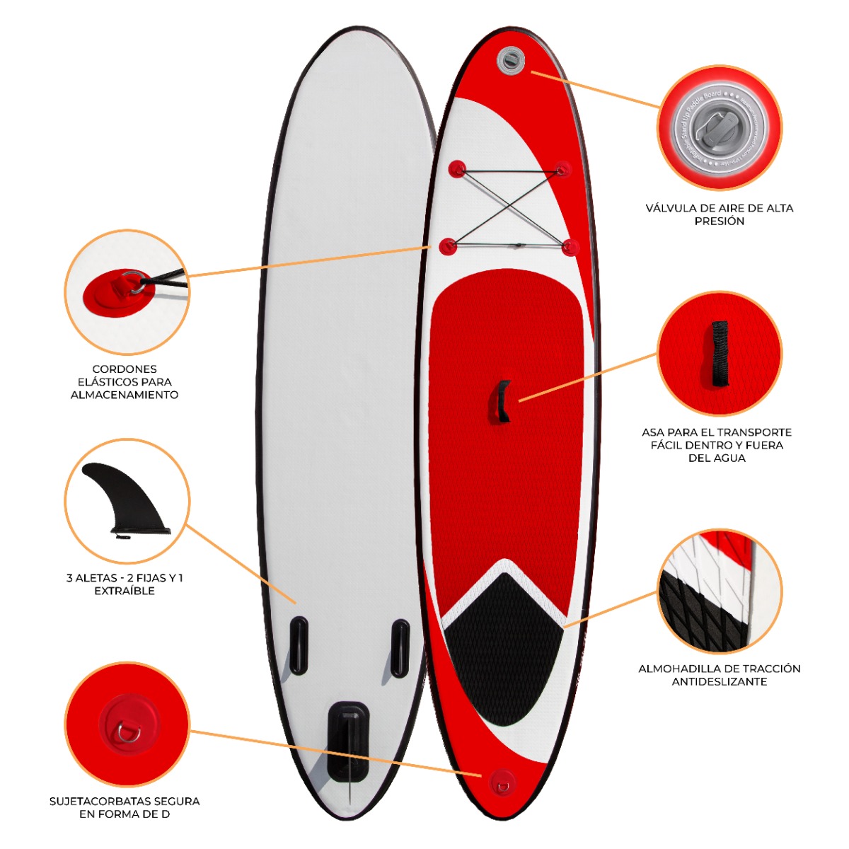 Tabla De Paddle Surf Hinchable Monster 307 X 72 X 11cm  MKP