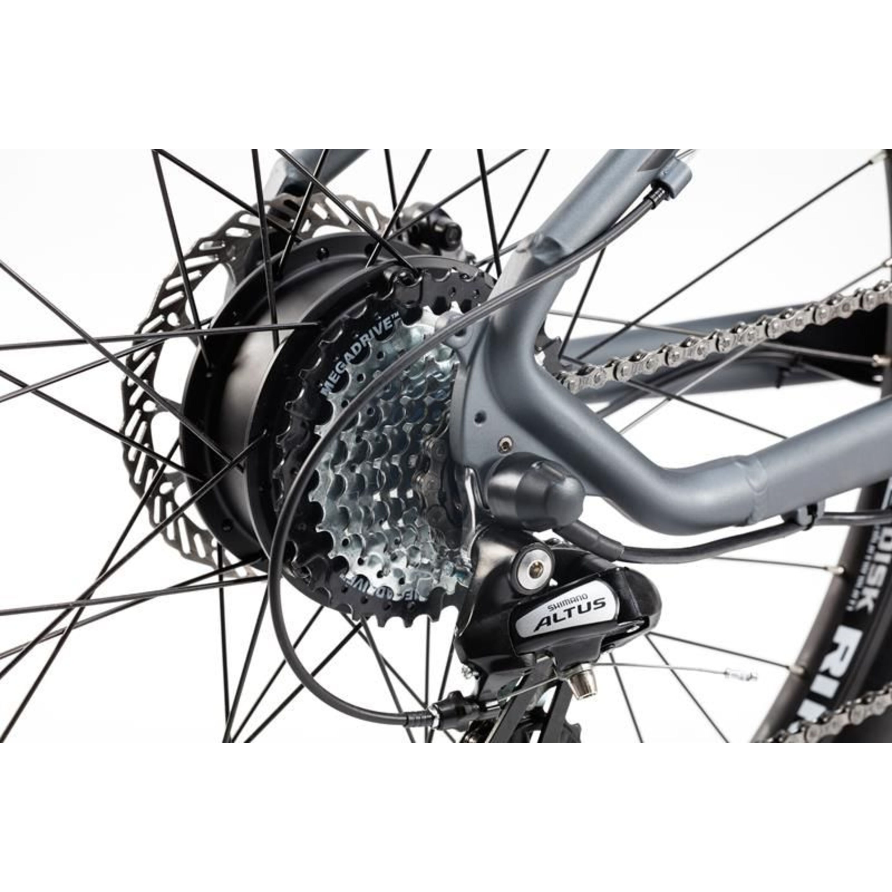Bicicleta Elétrica De Montanha Moma Bikes 29" - Cinzento/Preto - EMTB 29" Suspensão dianteira | Sport Zone MKP
