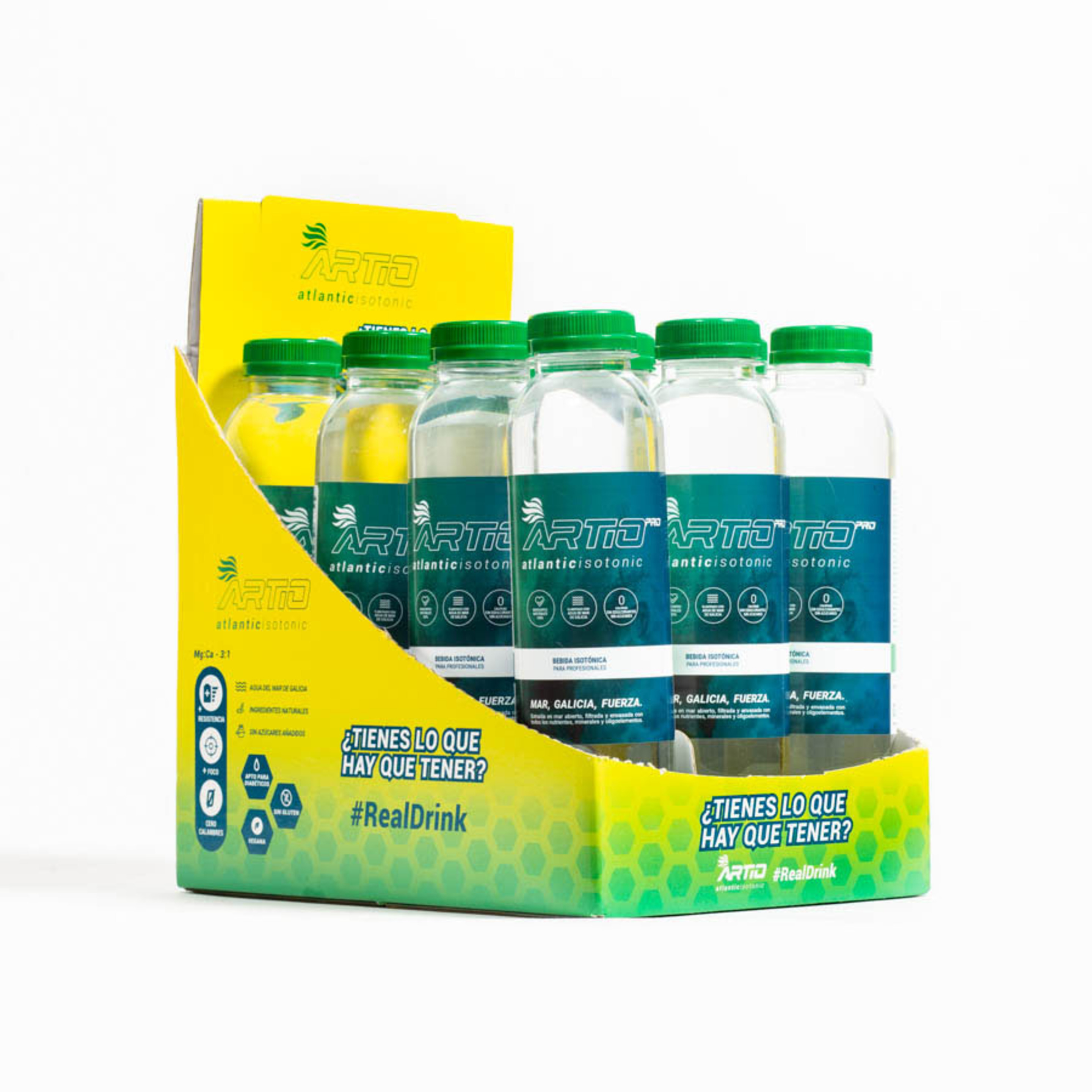 Bebida Isotónica Con Agua De Mar Artio Pro | Pack 12x500ml - Isotónico  MKP