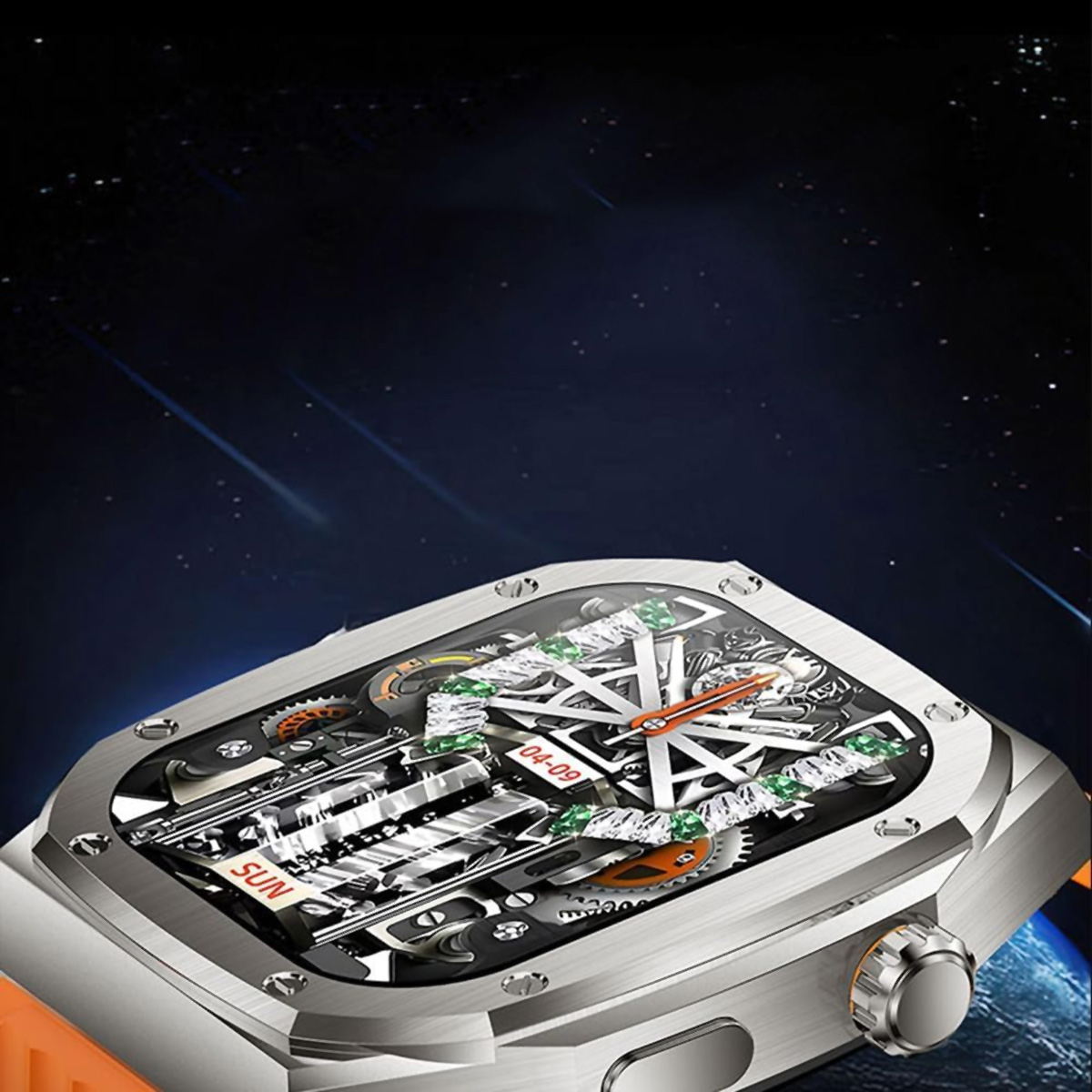 Relógio Inteligente Klack Z79 Max, Smartwatch Com Ecrã Ultra Hd De 2,1 Polegadas, Ip68 À Prova De Água, 100 Modos Desportivos, 460 Mah - Preto