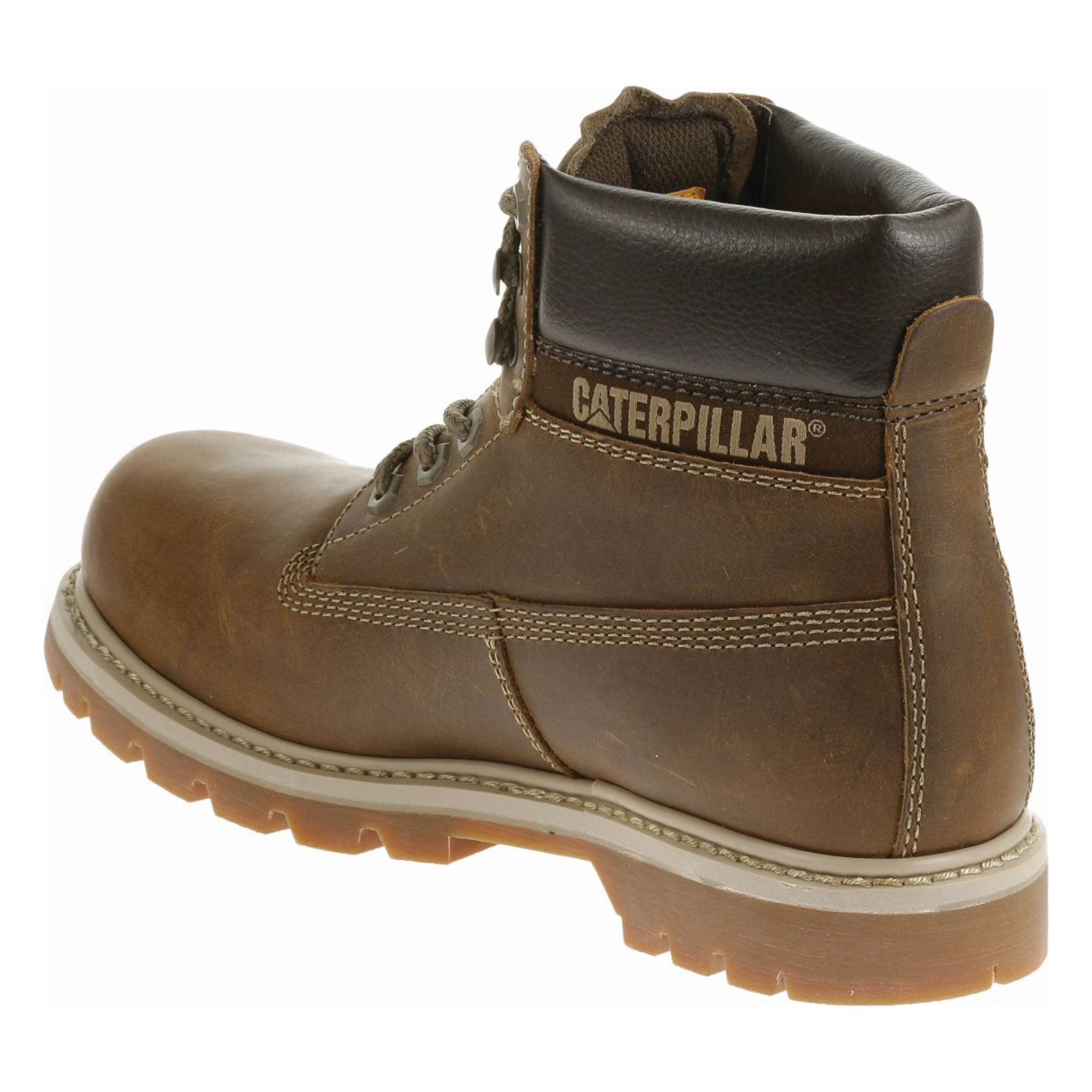 Botas De Hombre Colorado Caterpillar De Cuero En Color Beige Oscuro