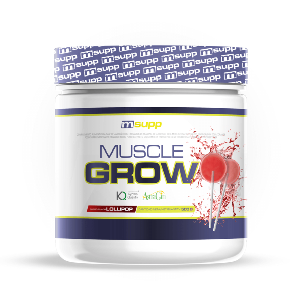 Mg Amino Muscle Grow - 500g De Mm Supplements Sabor Lollipop