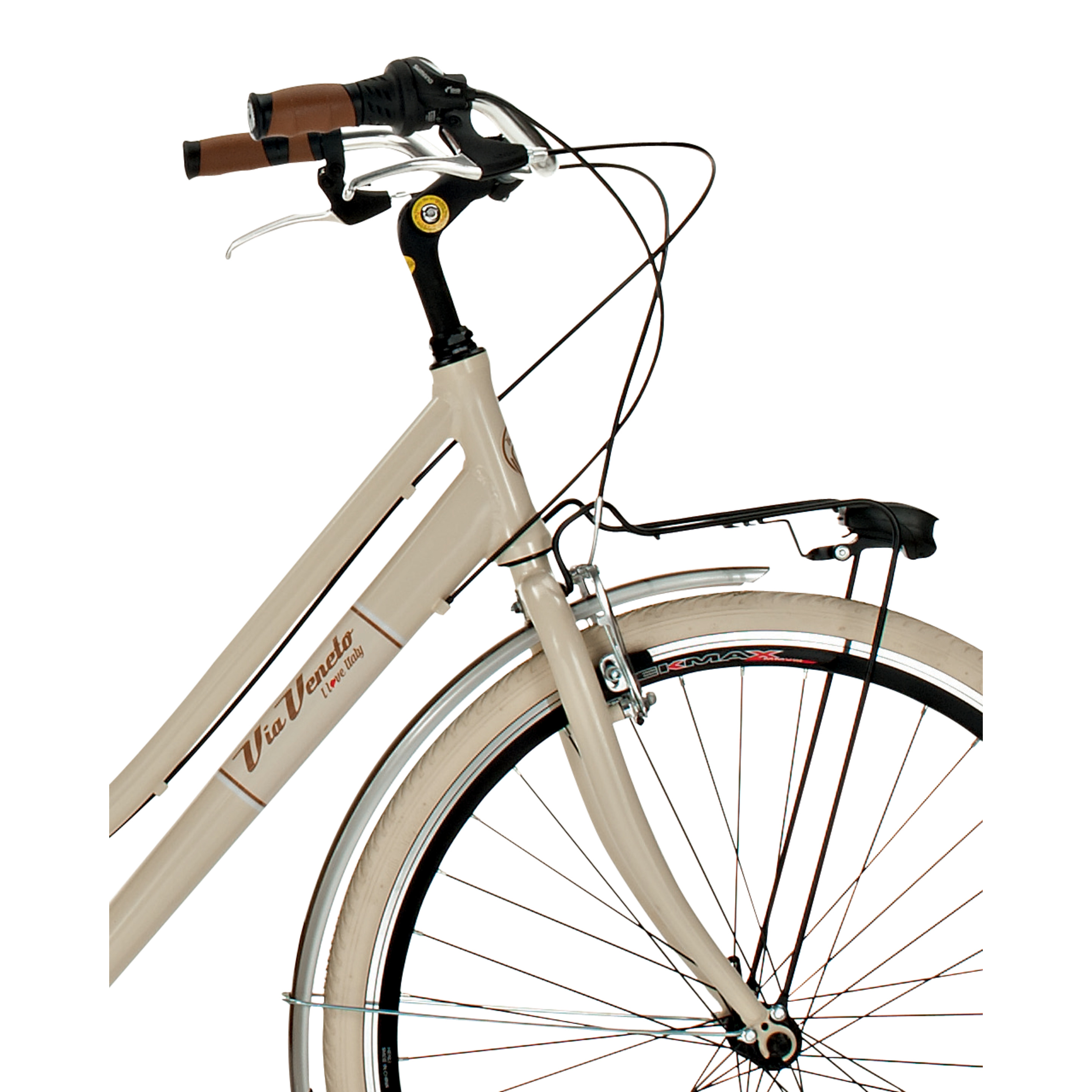 Bicicleta Via Veneto Vv605al Cuadro De Aluminio, 6 Velocidades, Ruedas 700x35c