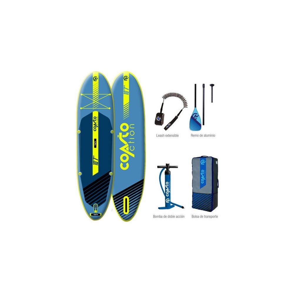 Tabla Paddle Surf Hinchable Coasto Action Sp2 10'7" - azul - 