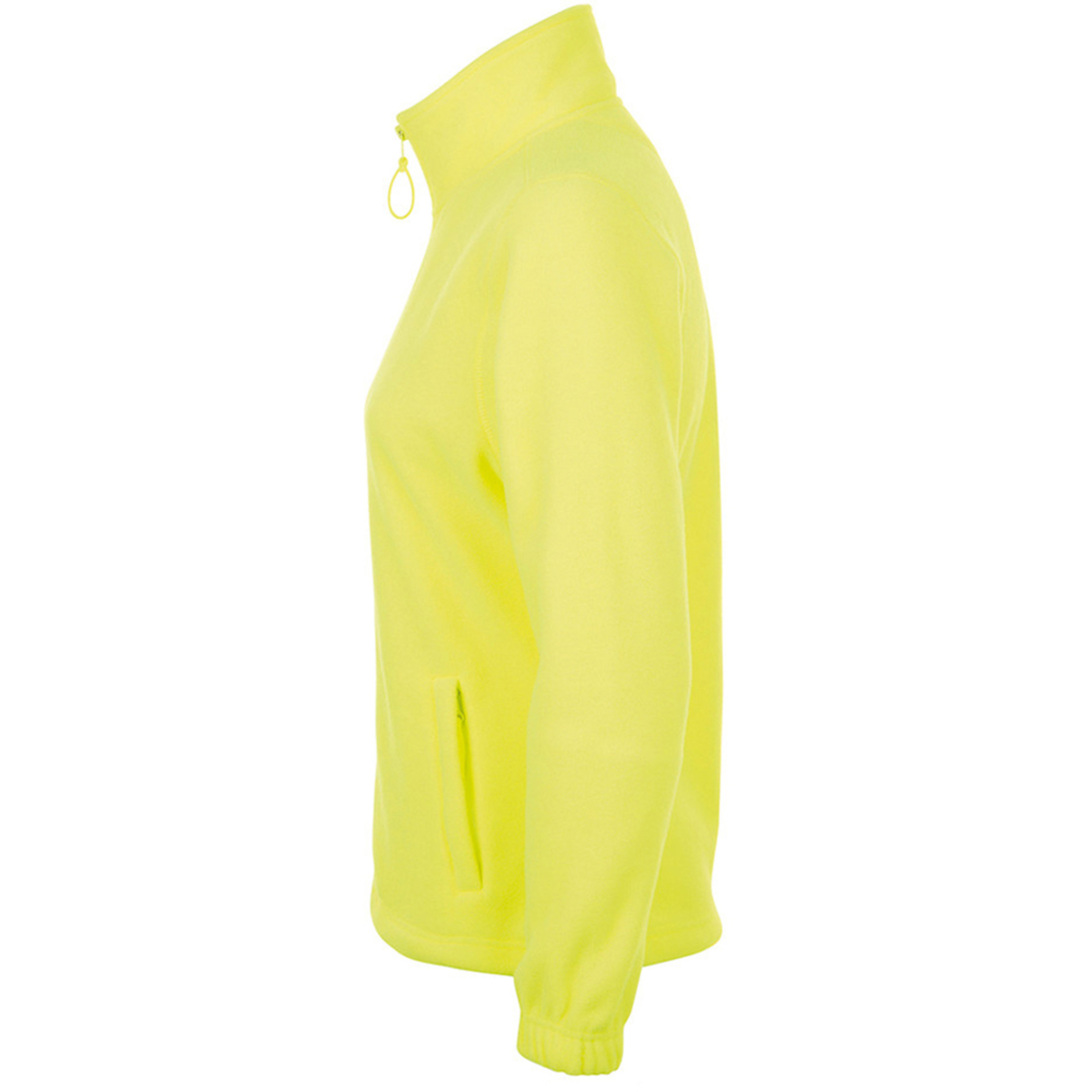 Chaquetilla Polar Con Cremallera Completa Modelo North Para Mujer Sols (Amarillo Neón)